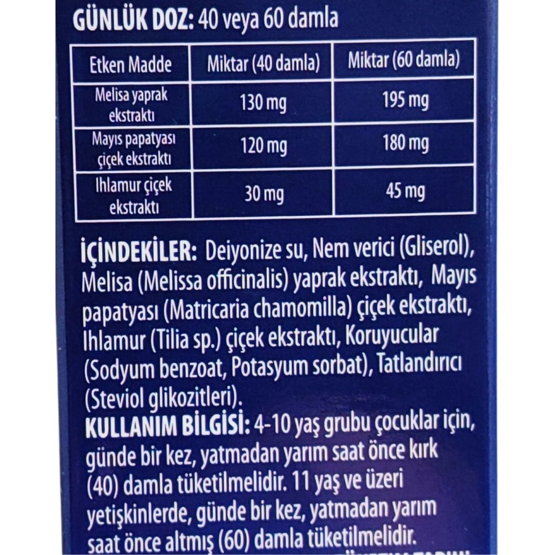 Imuneks Easy Night Kids Drops Melisa Ekstraktı İçeren Damla 50 ml
