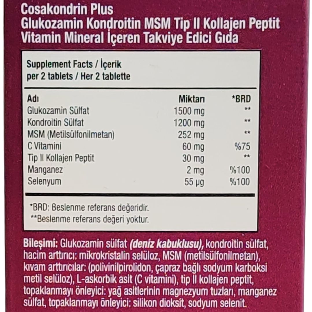 Orzax Cosakondrin Plus 60 Tablet