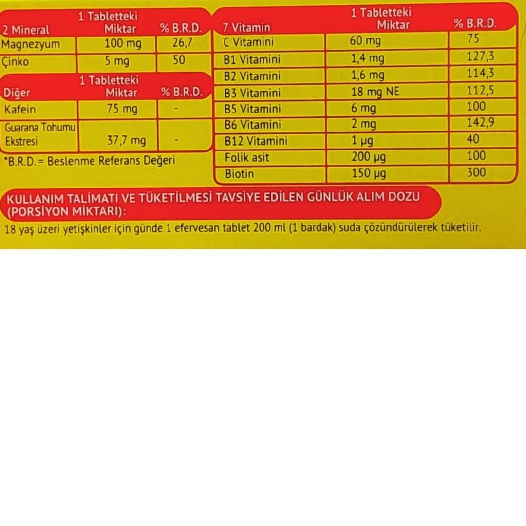 Supradyn Energy Boost 15 Efervesan Tablet