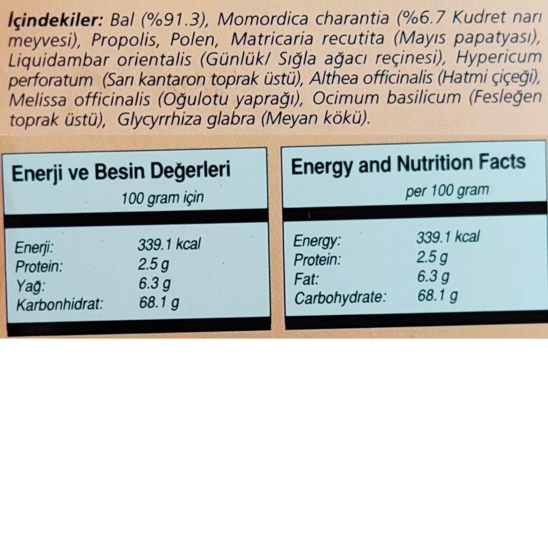 Aksu Vital Bal & Bitki Karışımı Kudret Narı Macunu 230 gr