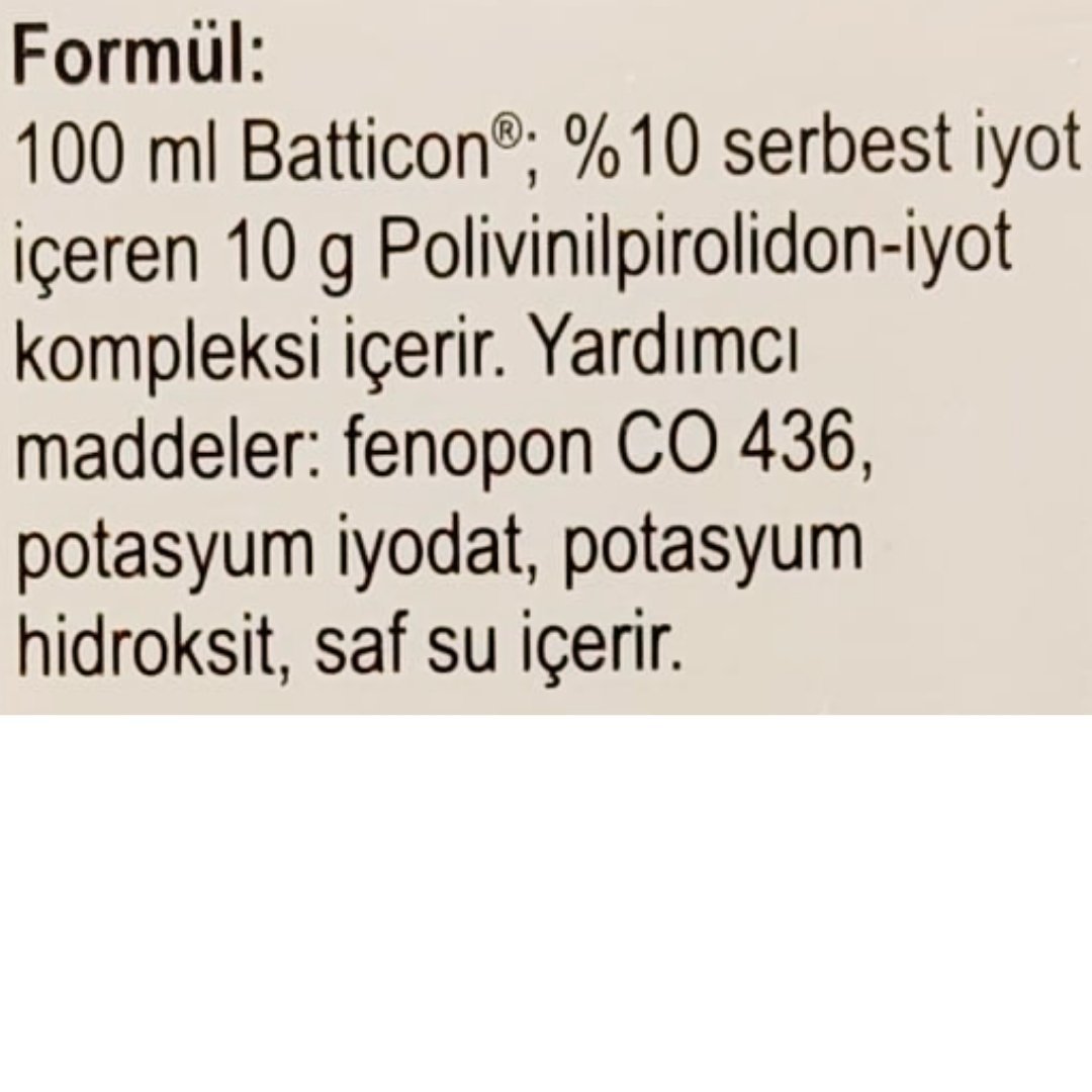 Batticon Antiseptik Solüsyon 30 ml