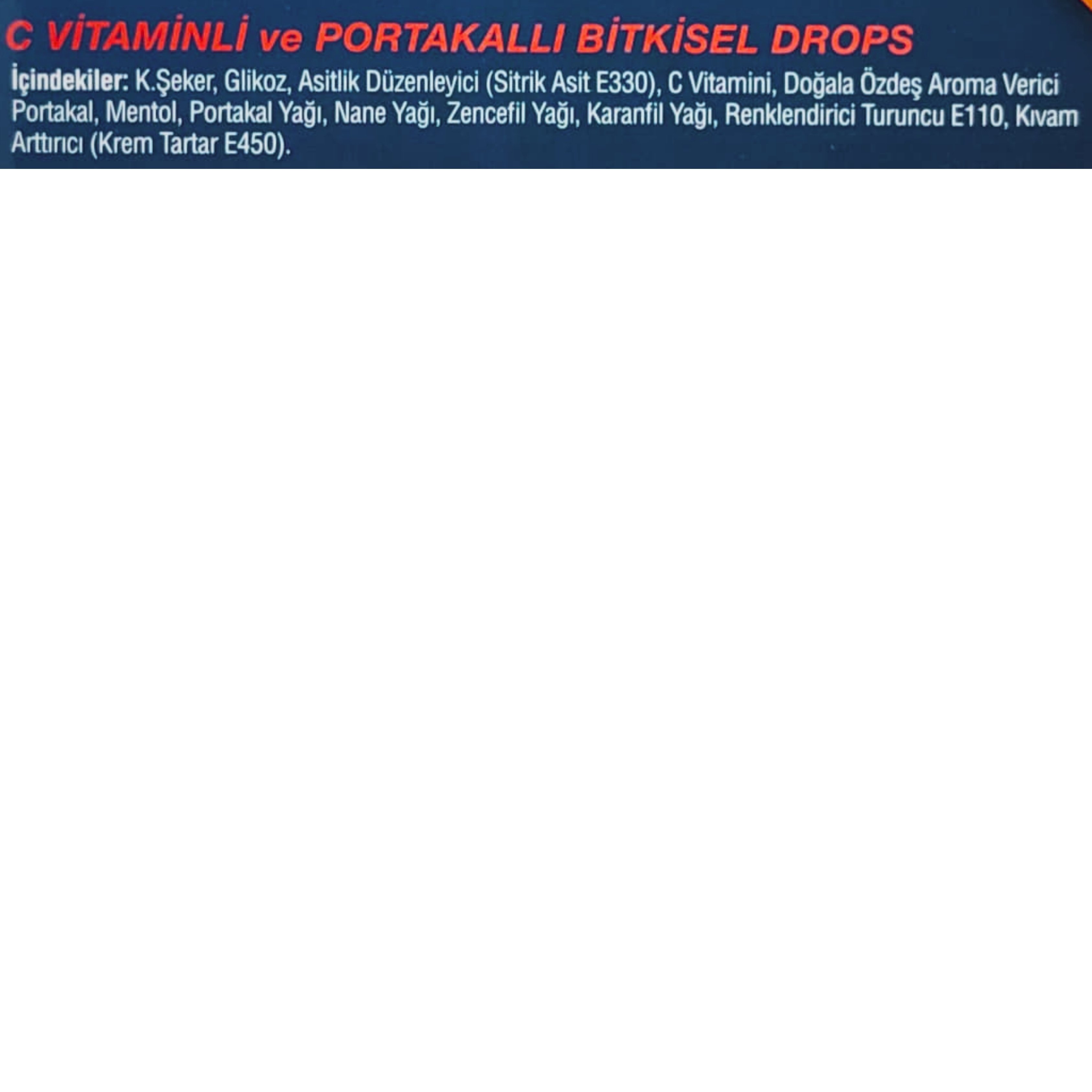 Jenbol Defence Vit.C+Portakal Pastil 12 Drops