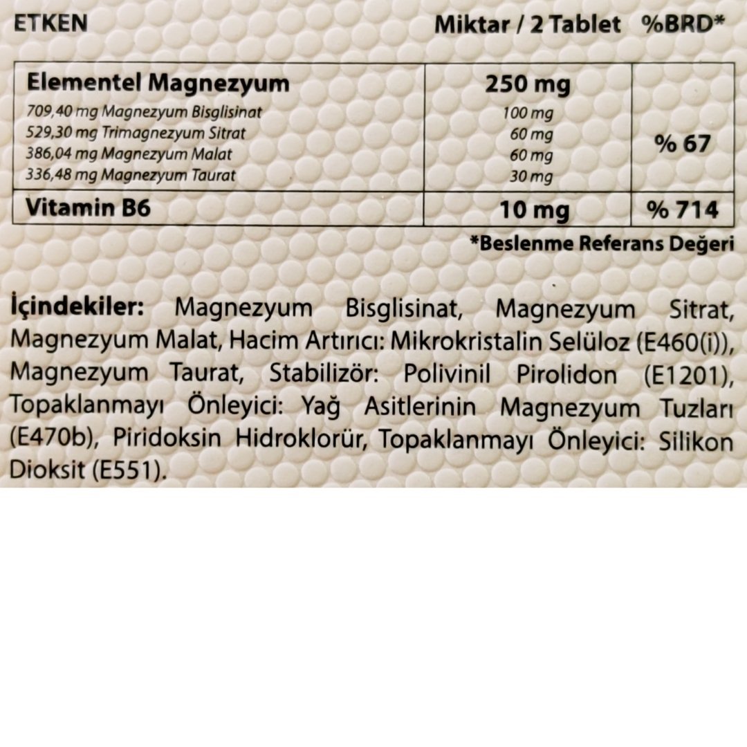 Magnium Magnesium Complex B6 60 Tablet