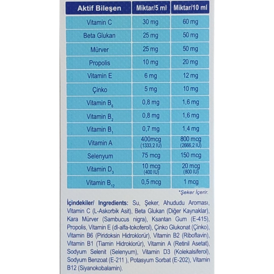 Max Immun Multivitamin Sıvı Takviye Edici Gıda 150 ml - Şurup