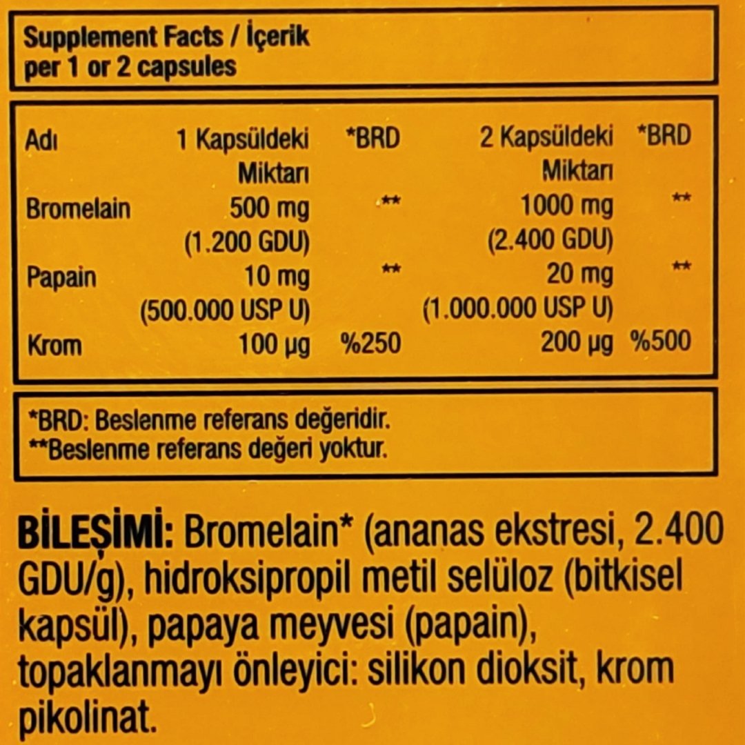 Naturalnest Bromelain Plus 60 Kapsül