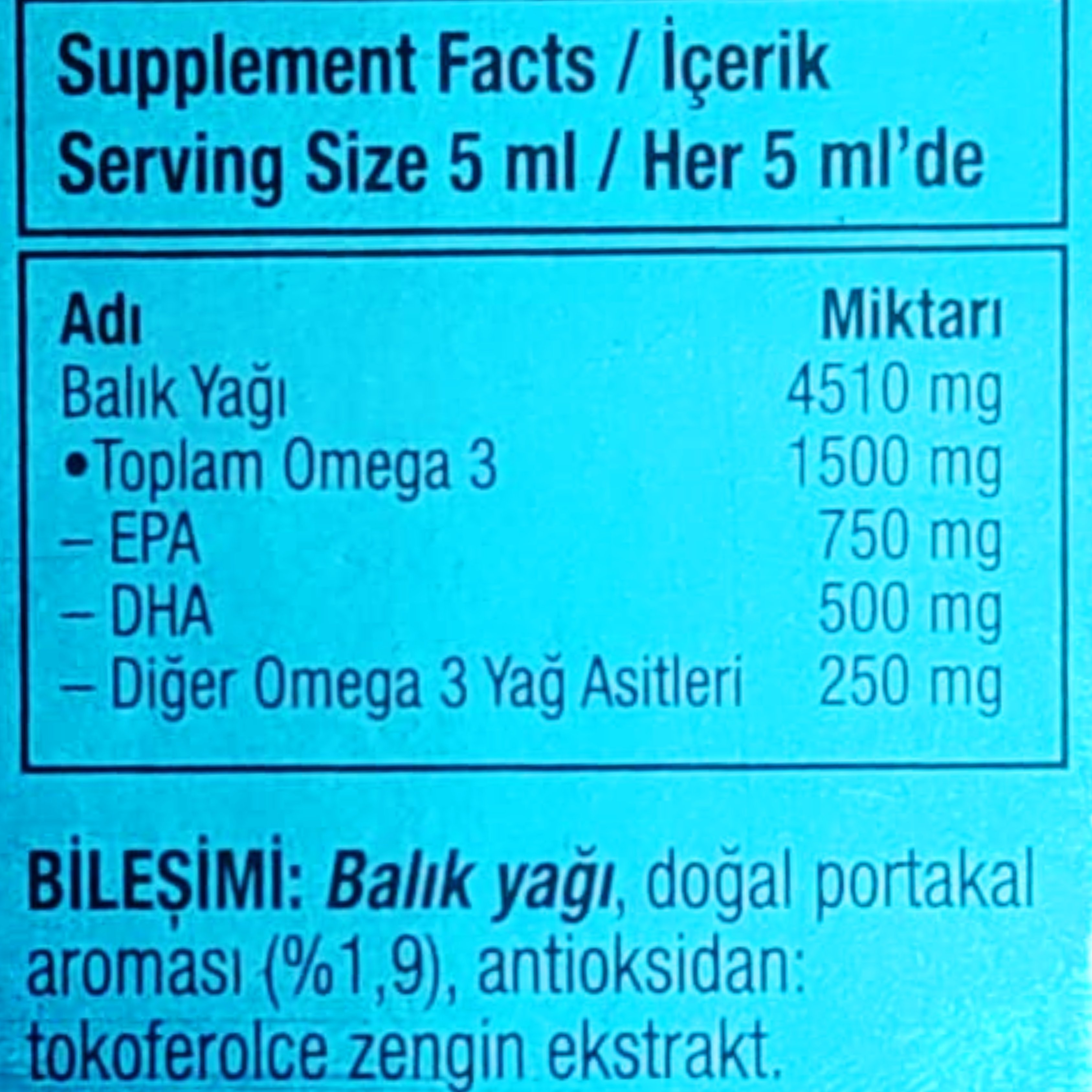 Naturalnest Fishy Balık Yağı Şurubu Portakal Aromalı 150 ml
