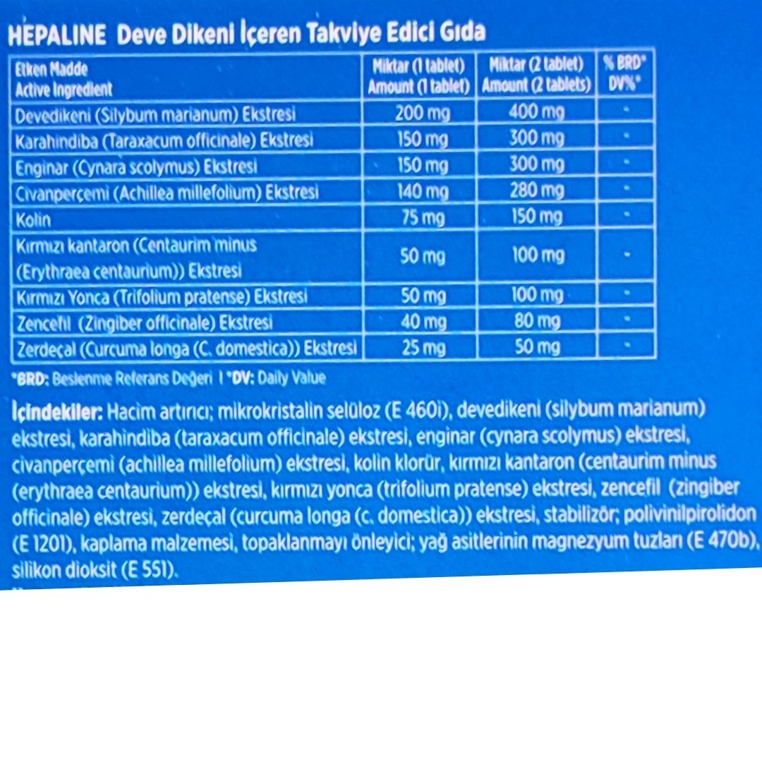 Natuwell Hepaline 30 tablet