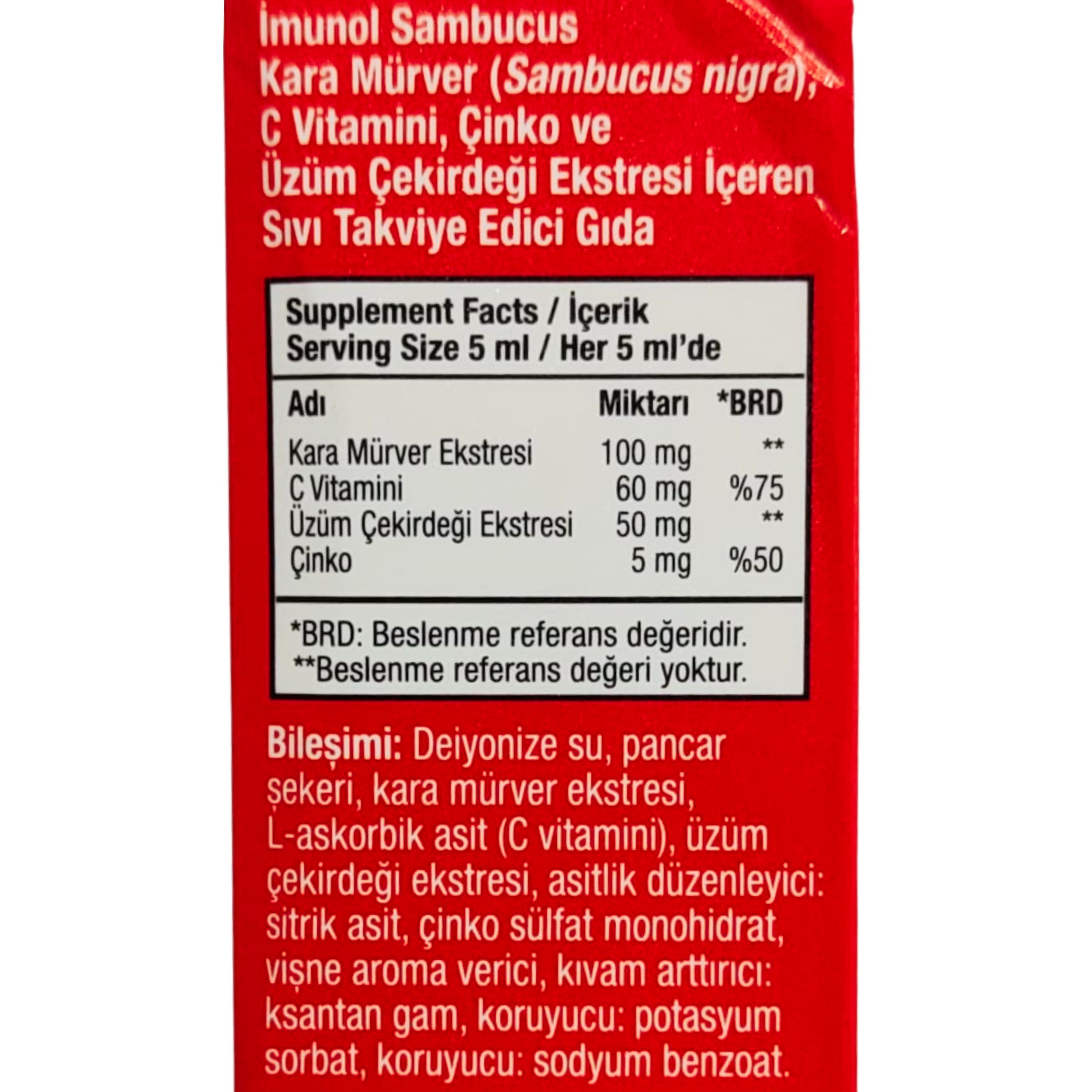 Orzax İmunol Sambucus Şurup 150ml