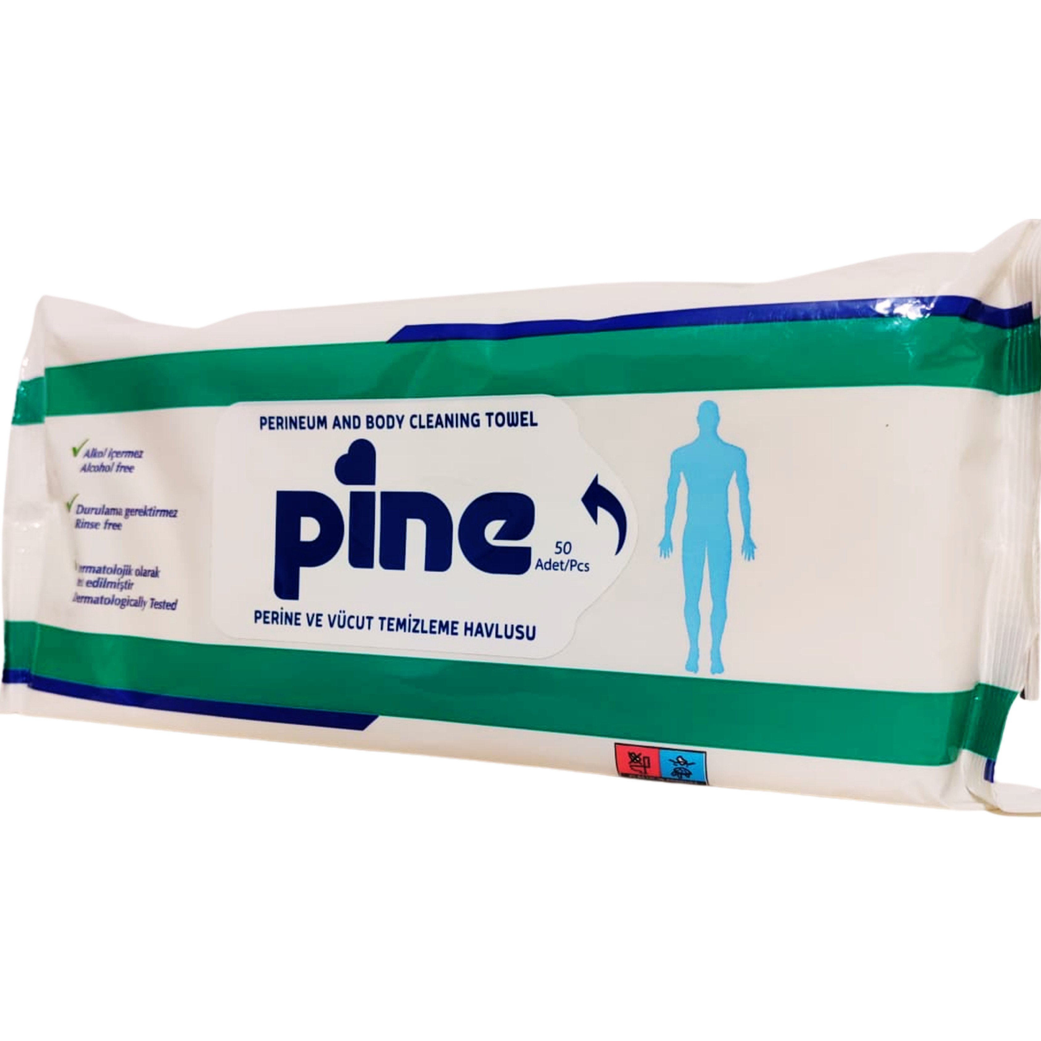 Pine Perine ve Vücut Temizleme Havlusu 50 li