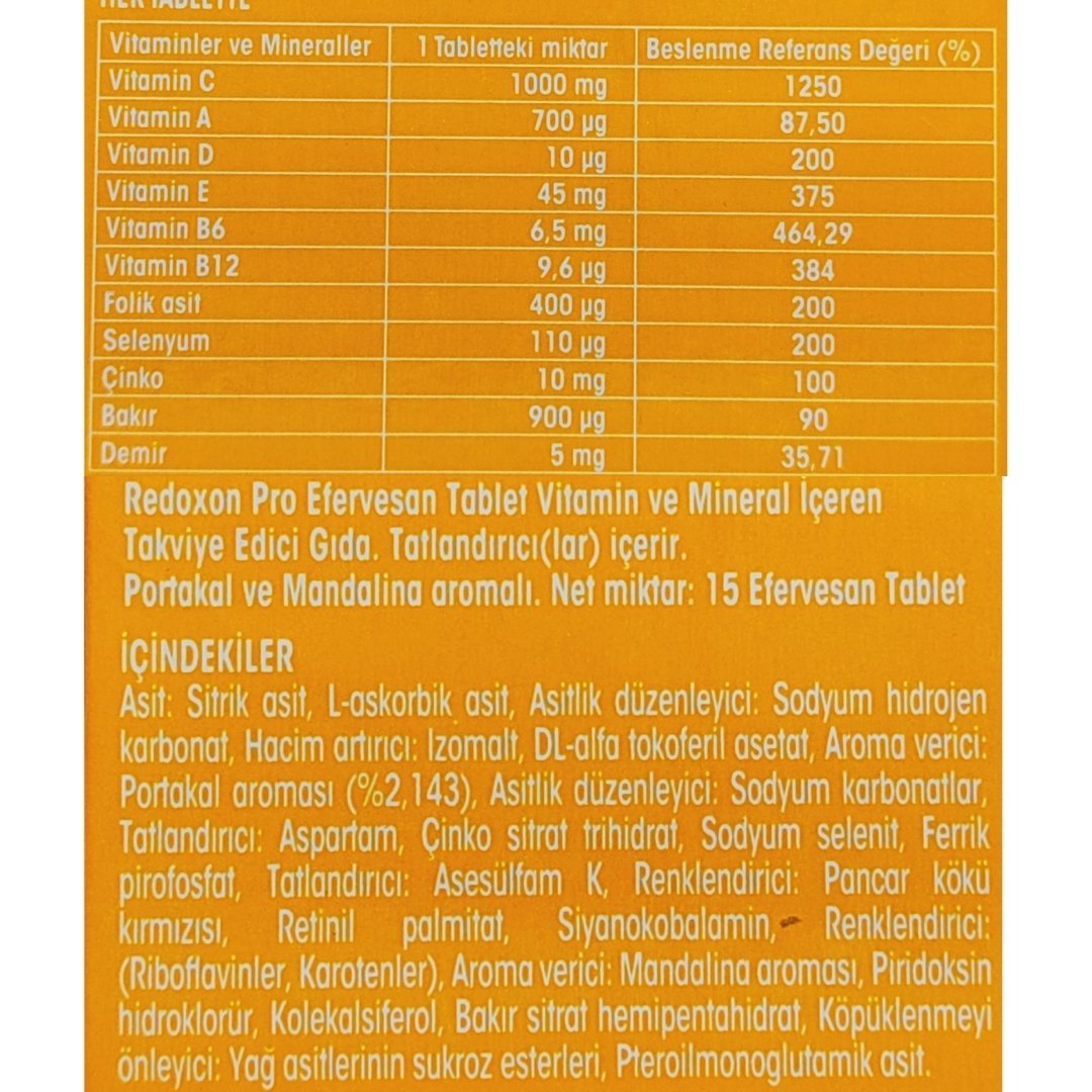 Redoxon Pro 15 Efervesan Tablet