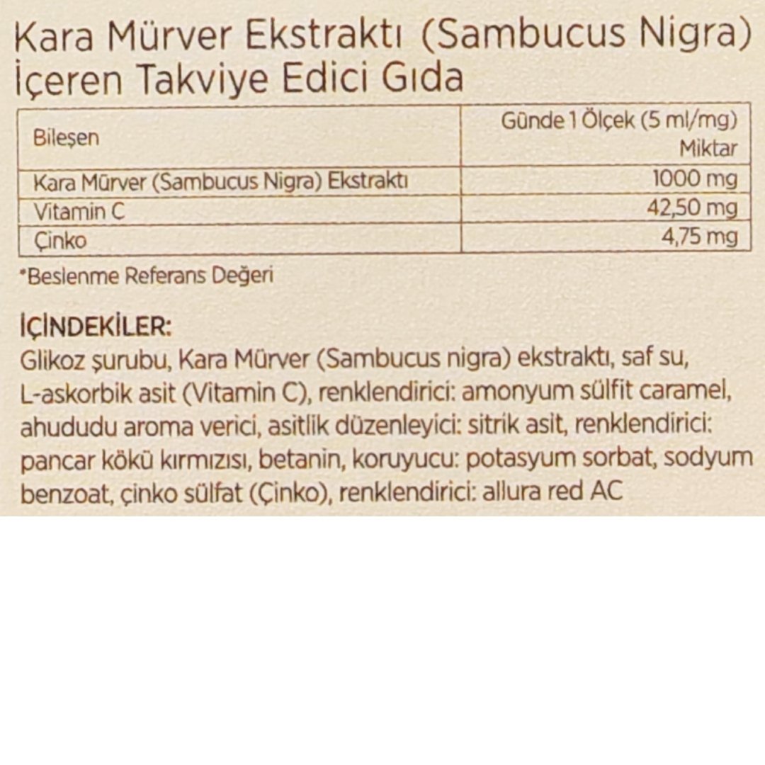 Sambutus Kara Mürver Ekstresi 100ml