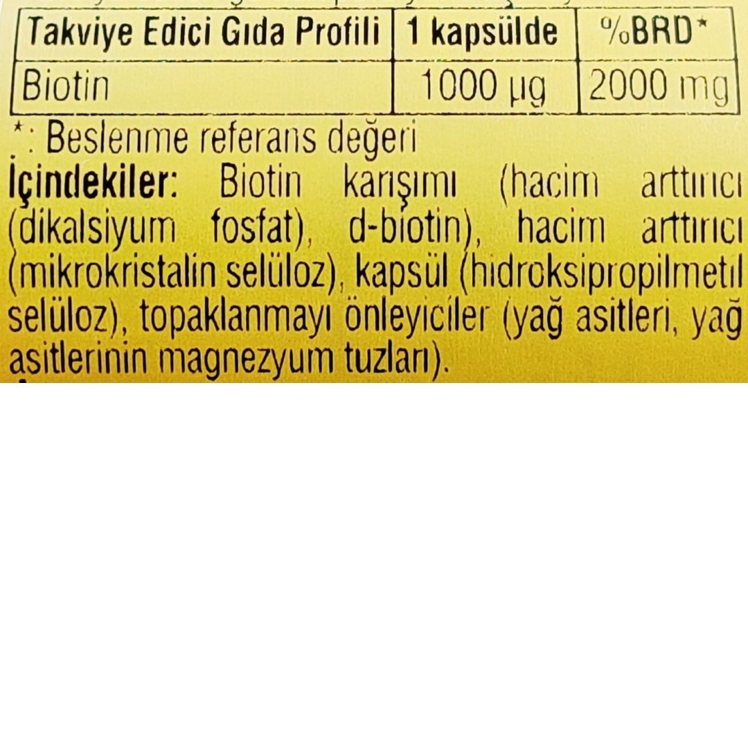 Solgar Biotin 1000 mcg 50 Kapsül