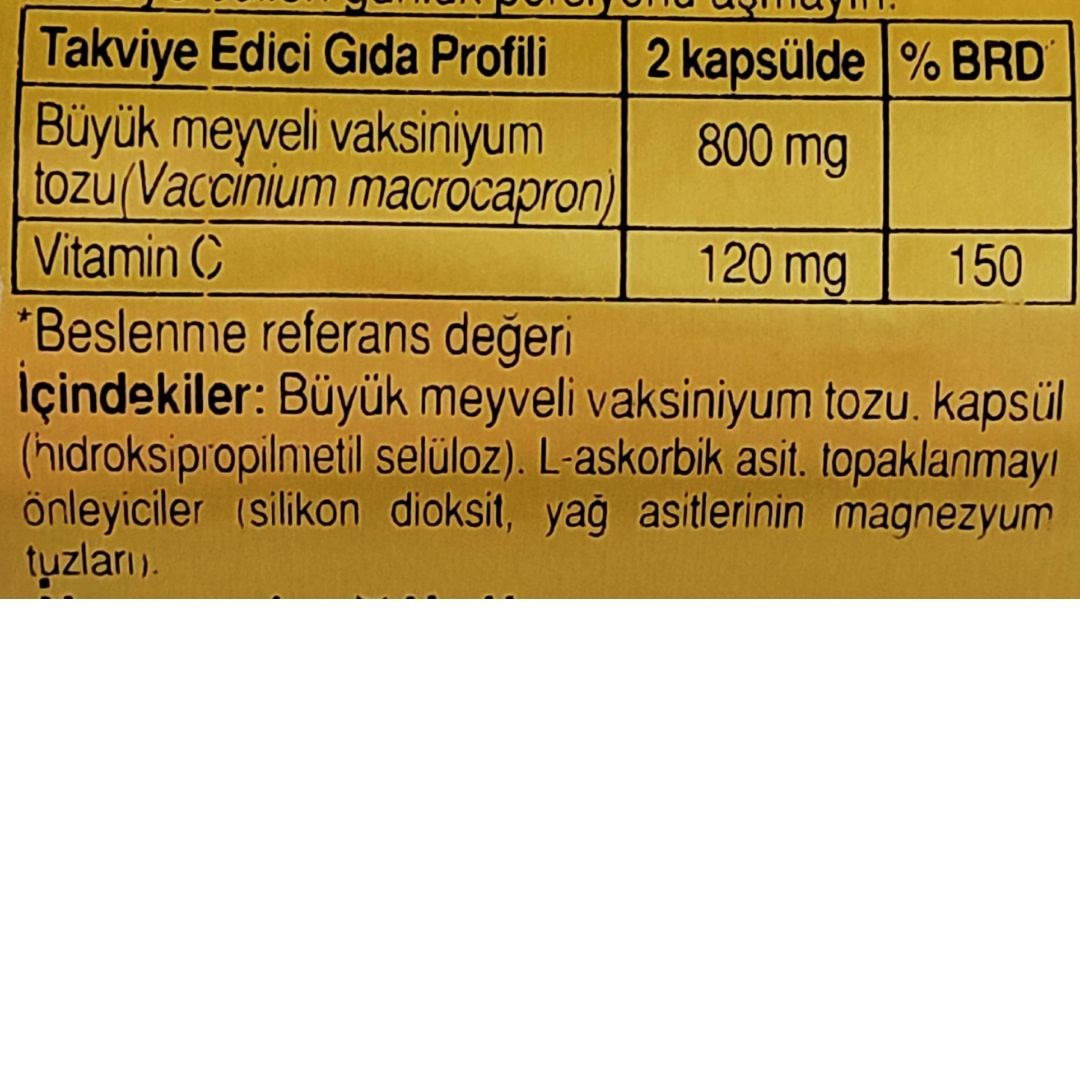 Solgar Cranberry With Vitamin C 60 Kapsül