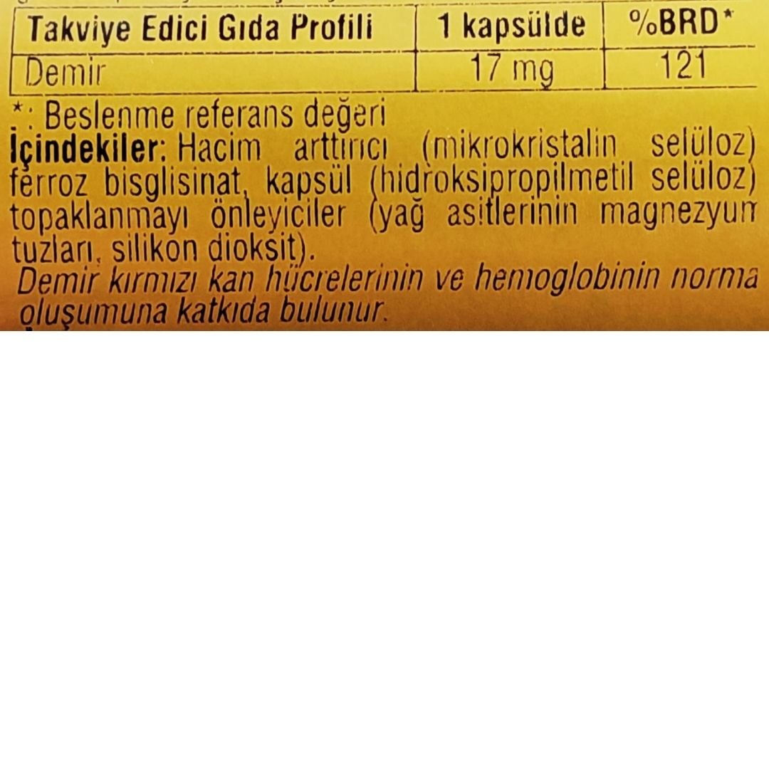 Solgar Gentle Iron 17 mg Demir 90 Tablet