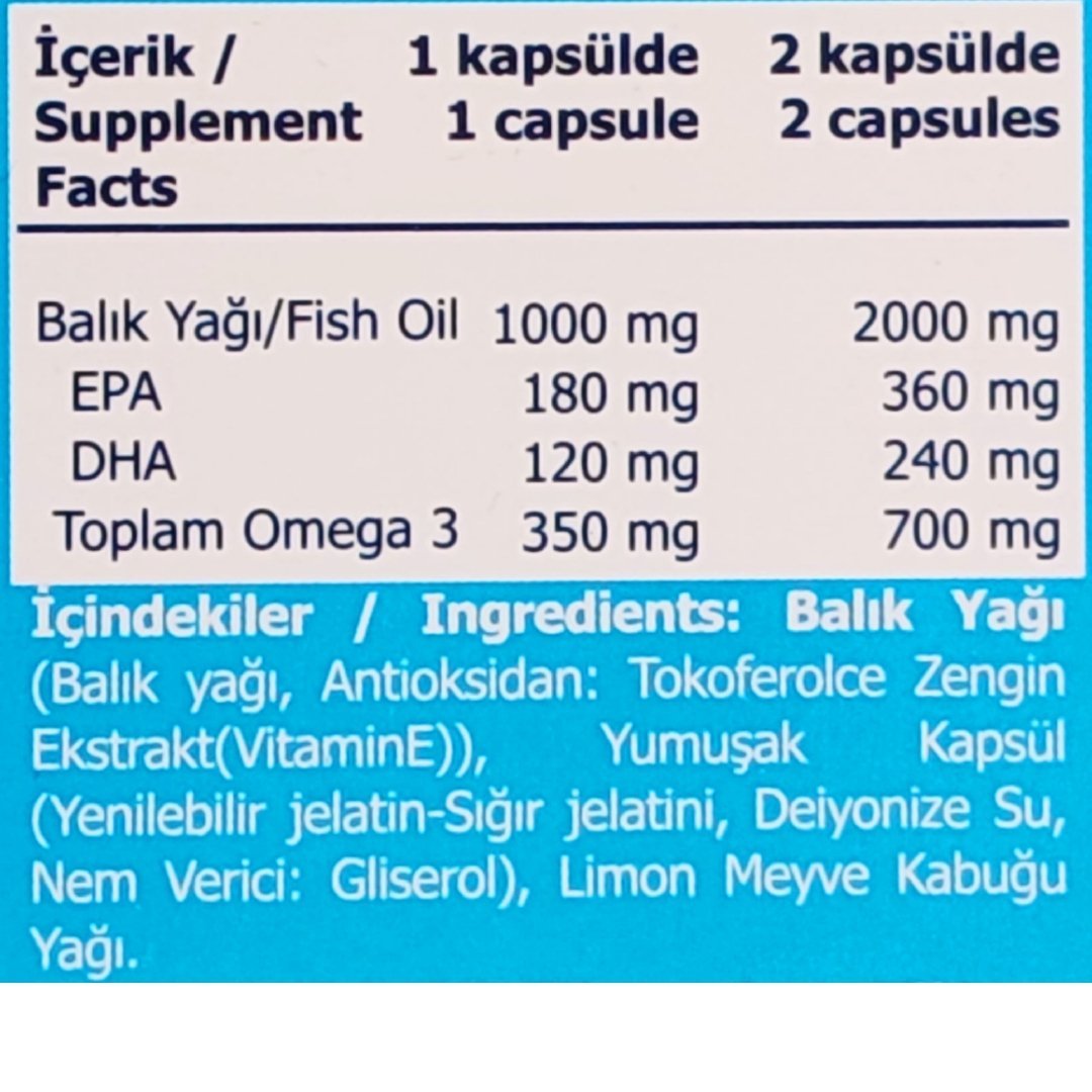 Sorvagen Omega 3 Daily Saf Balık Yağı 50 Kapsül