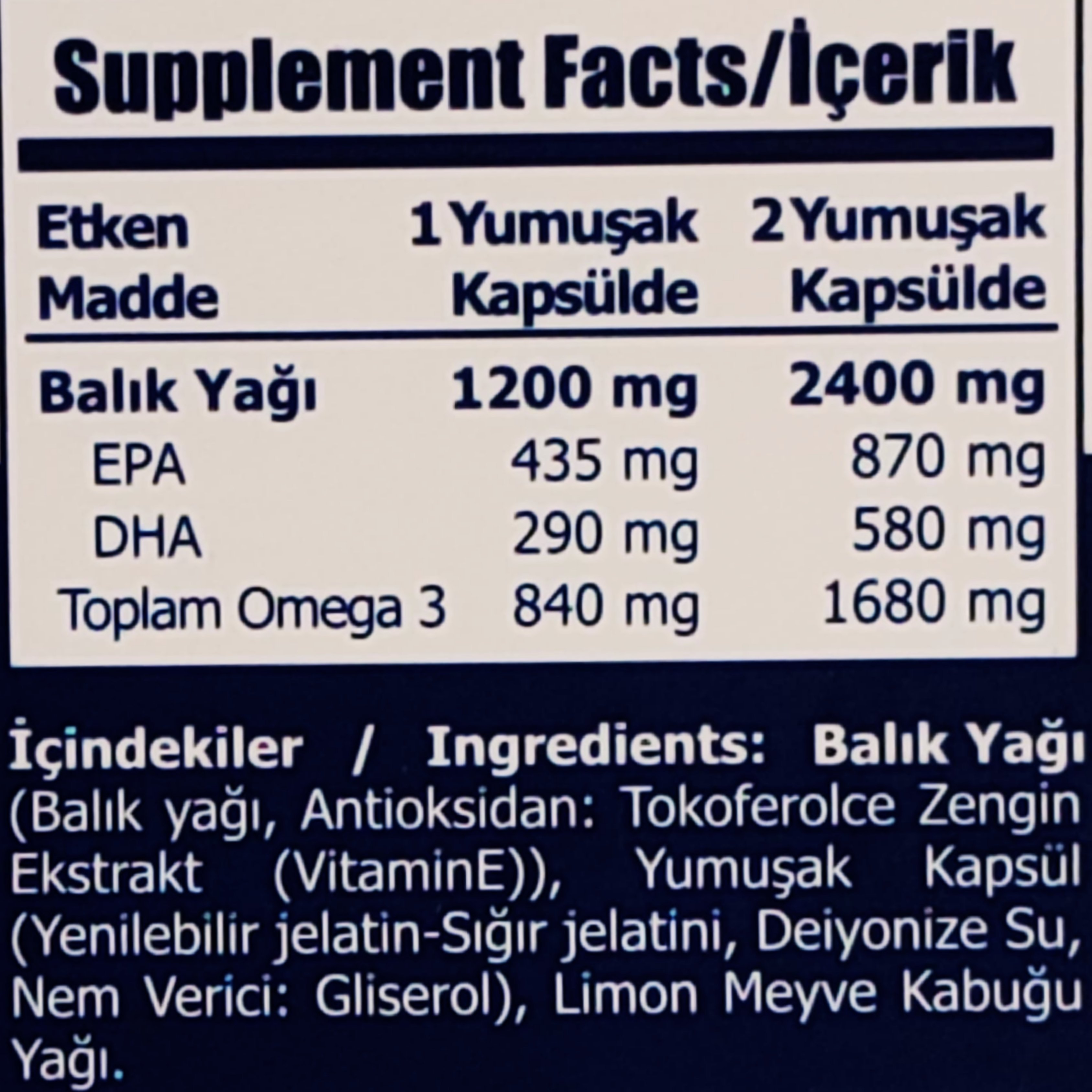Sorvagen Omega 3 Plus Norveç Balık Yağı 60 Kapsül