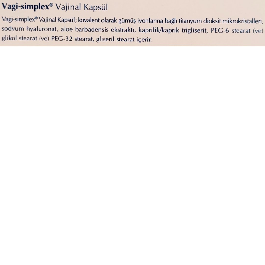 Vagi-simplex 10 Vajinal Kapsül