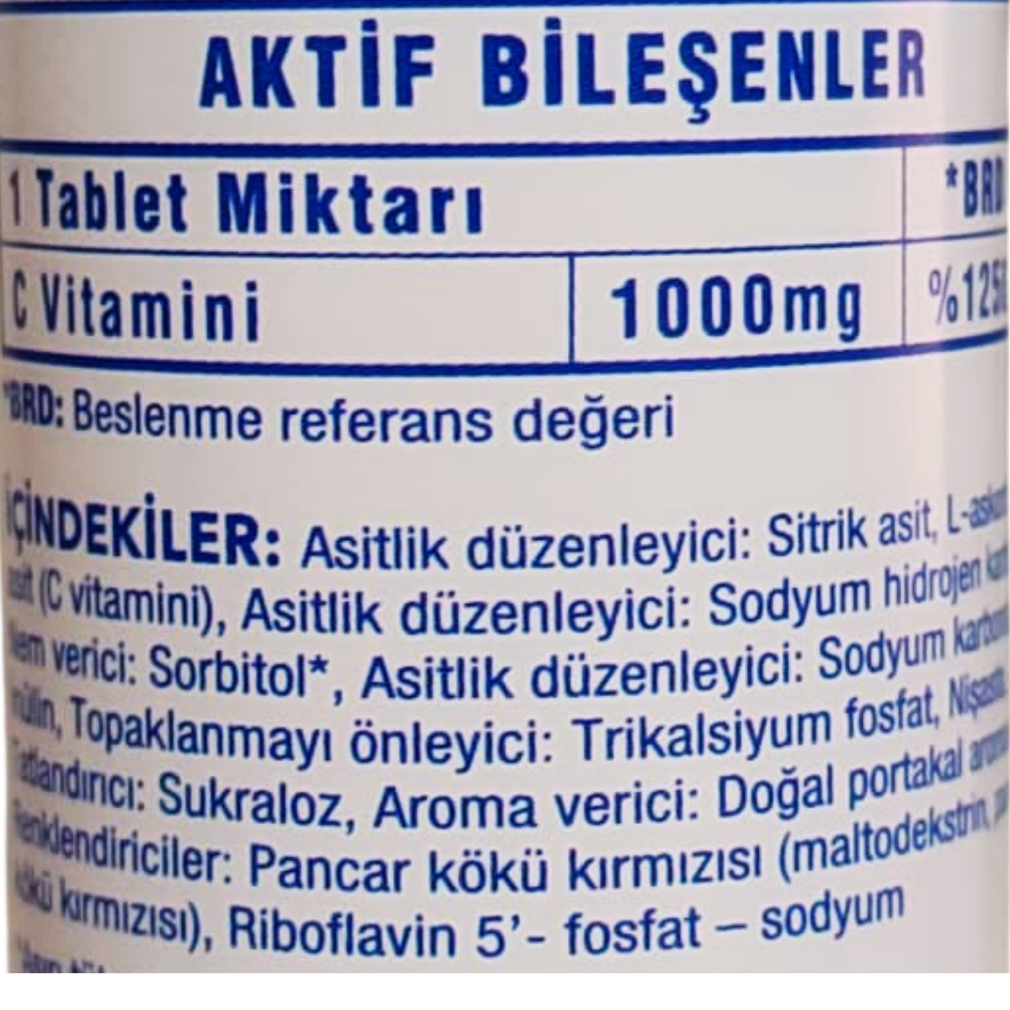 Velavit V-Effer C 1000 mg 20 Efervesan Tablet