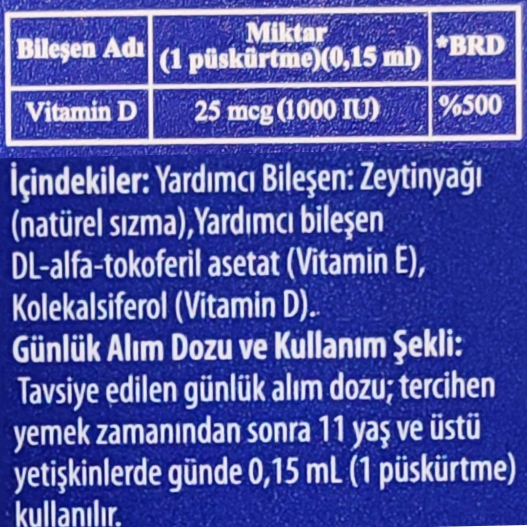 Vitagil Puff D3 1000 IU 20 ml - 130 Puf