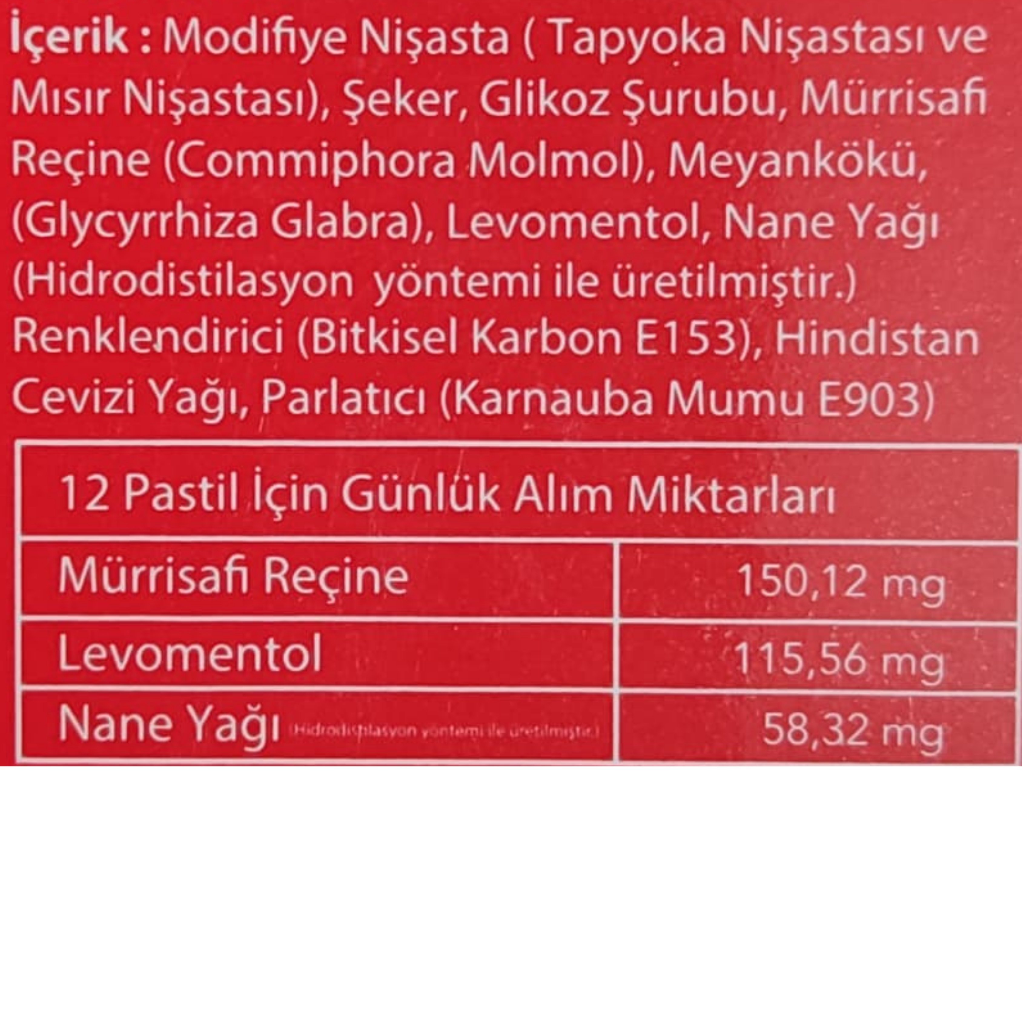 Vocalzone Klasik Pastil 12'li