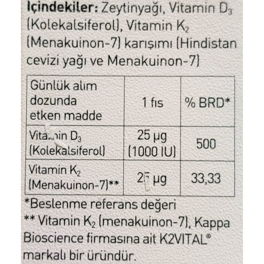 Wellcare Vitamin D3K2 Sprey 12 ml