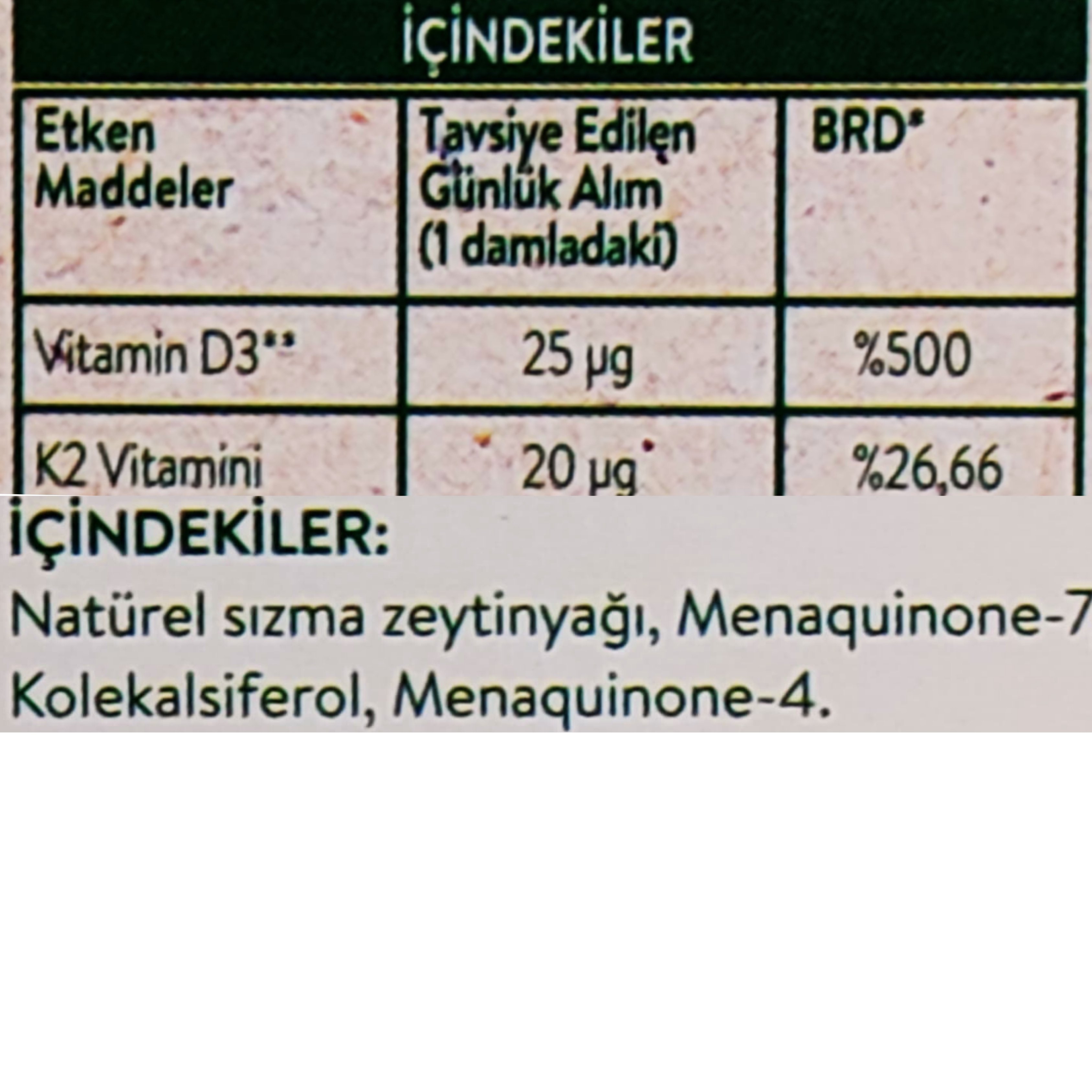 Youplus Vitamin D3K2 Damla 20 ml