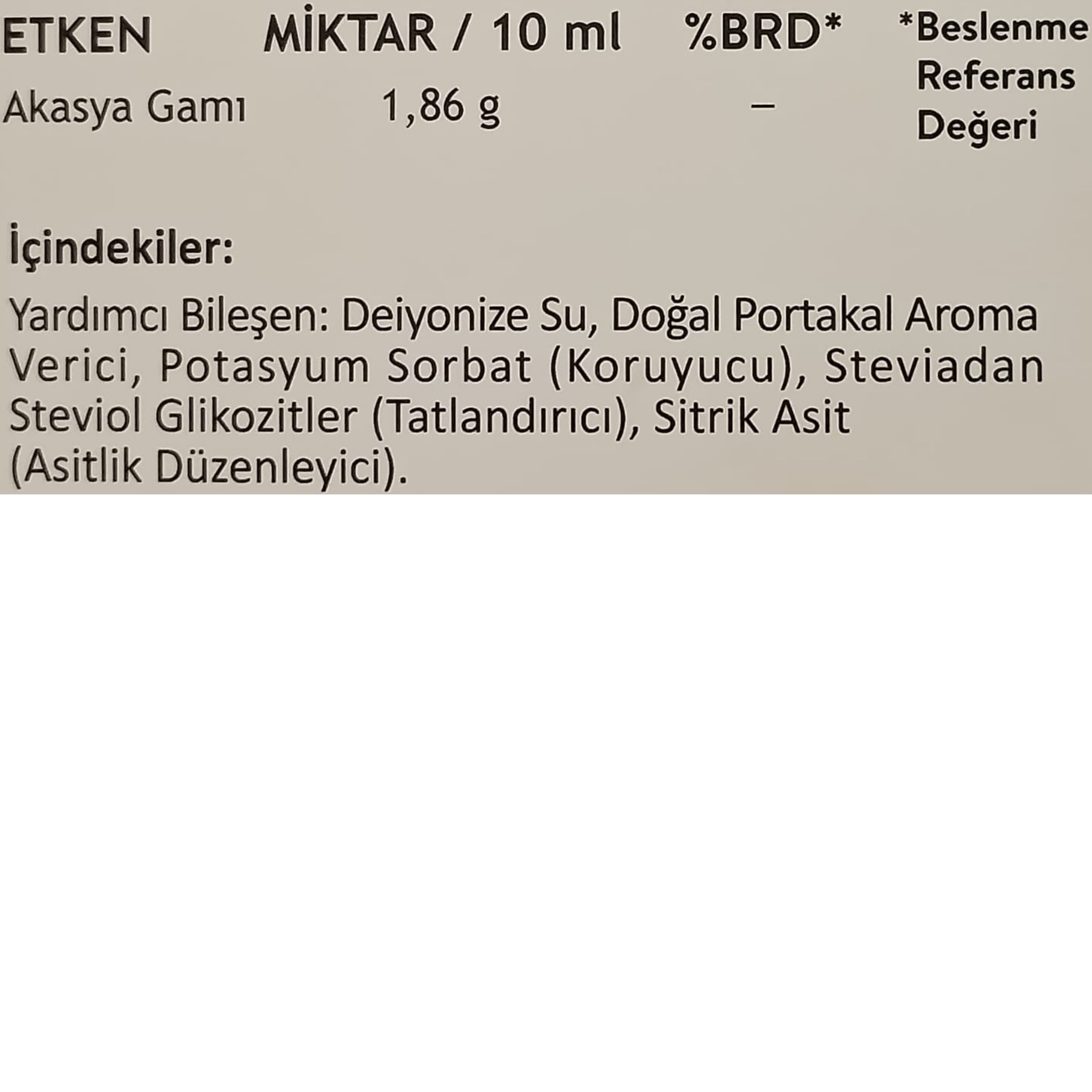Akavital Jr. Akasya Gamı - Arap Zamkı İçeren Sıvı Takviye Edici Gıda 300 ml