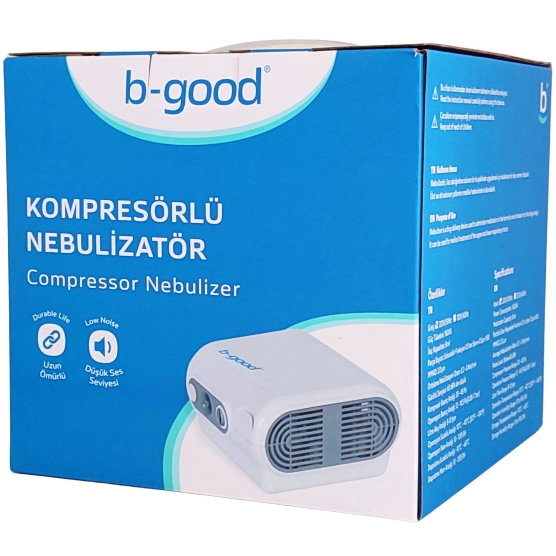 B-Good Nebulizatör Cihazı Kompresörlü Çantalı