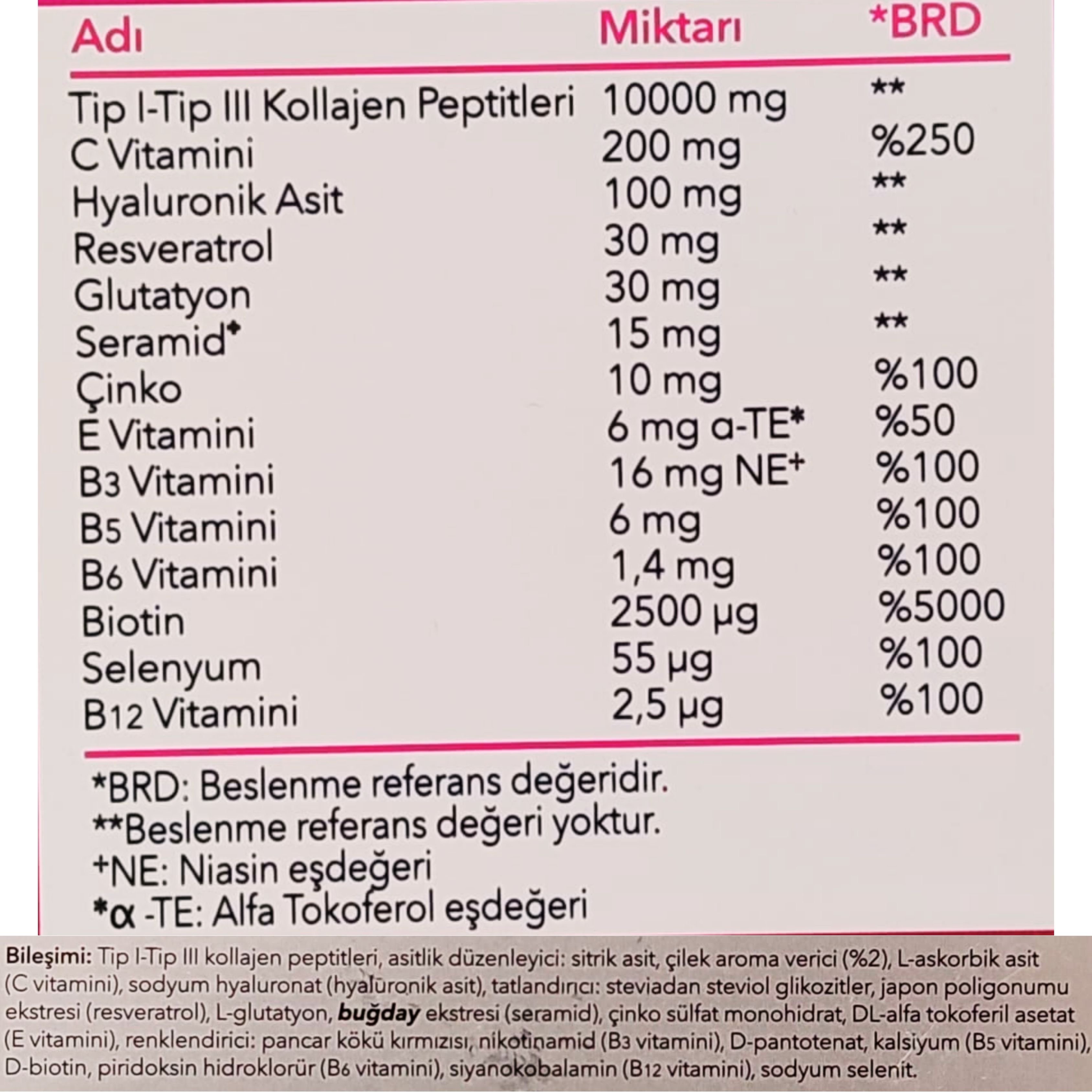 Day2Day The Collagen Beauty Intense 30 Saşe x 12 gr (Çilek Aromalı)