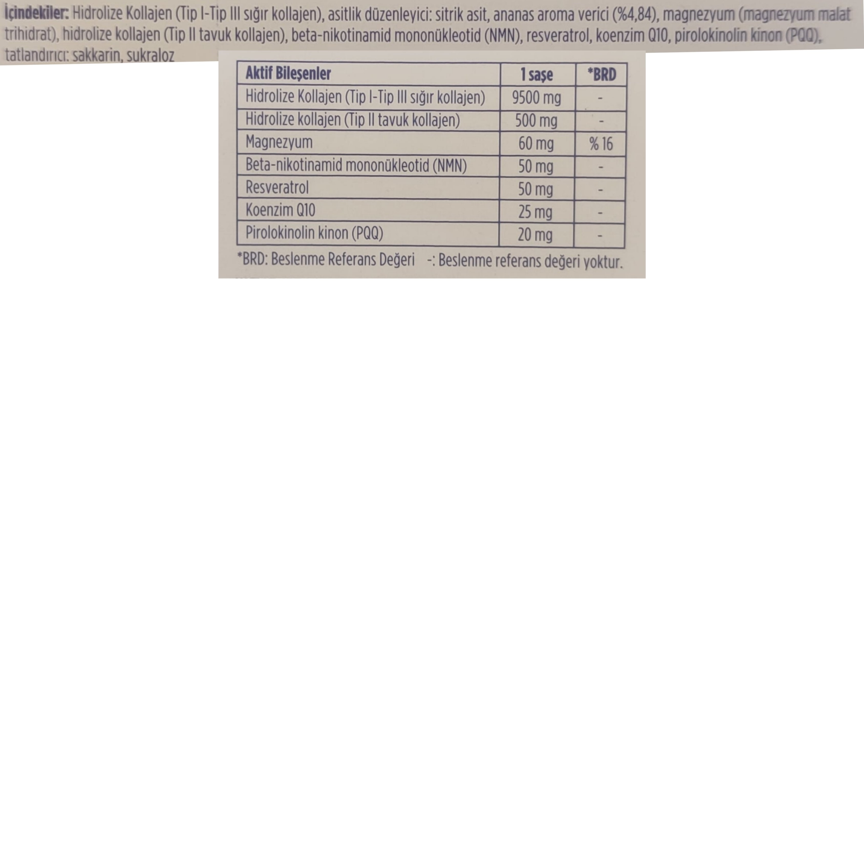 Dynavit Diamond Collagen Nmn Pro 30 Saşe