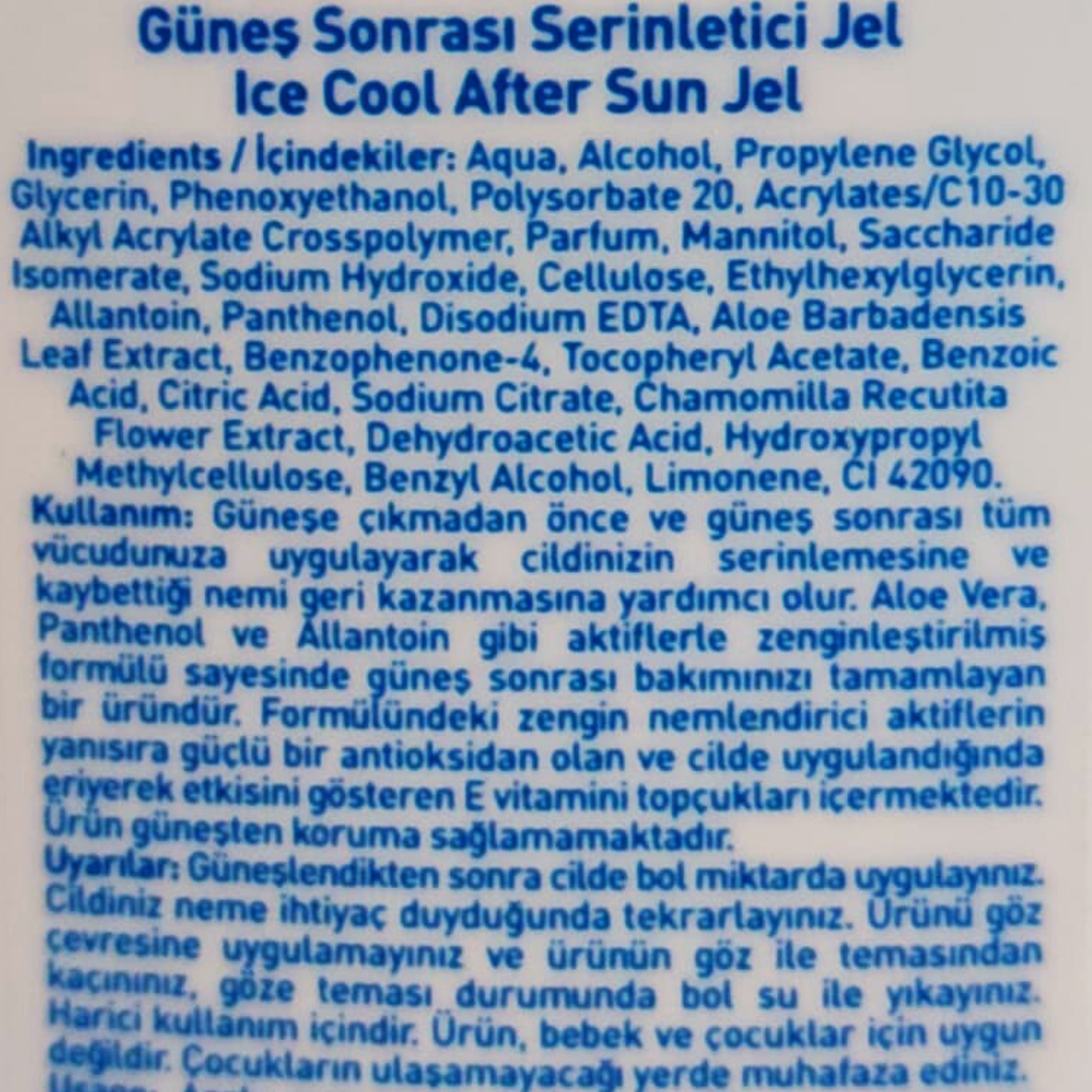 Eda Taşpınar Güneş Sonrası Serinletici Jel 200 ml