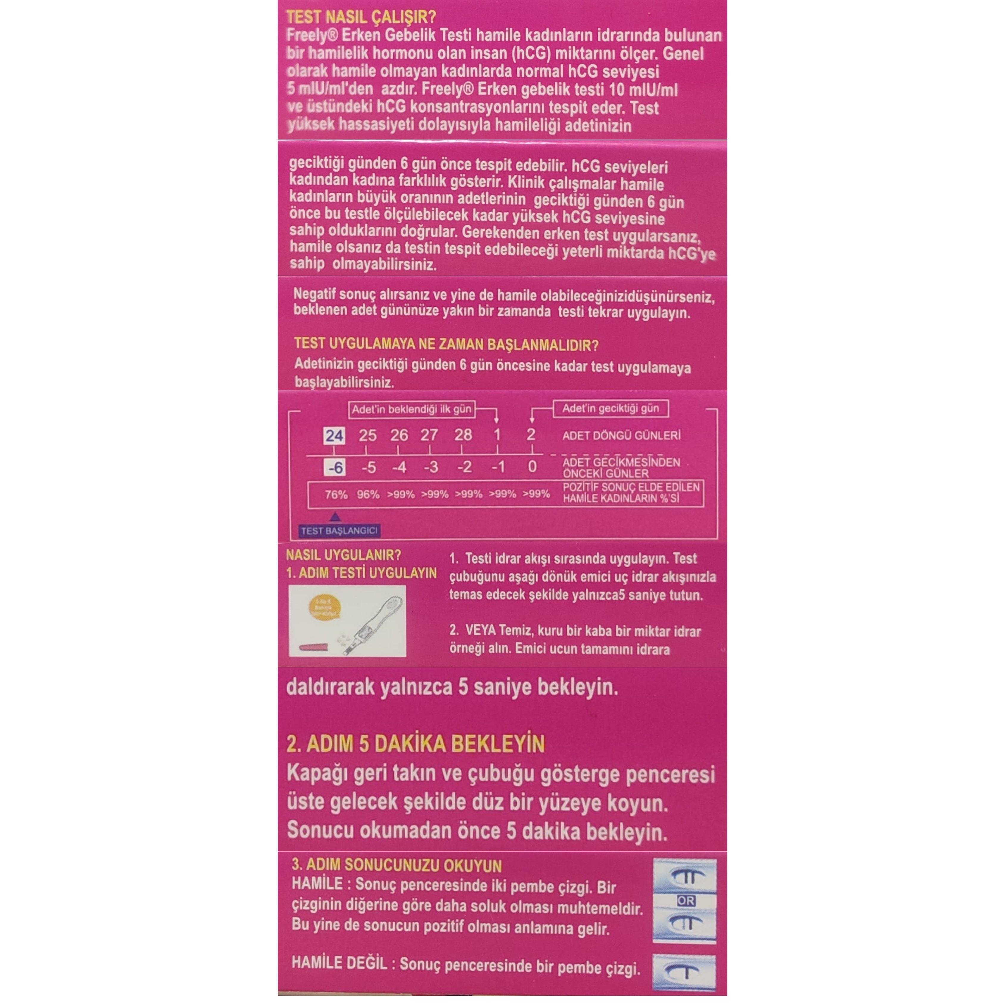 Freely Erken Sonuç Gebelik Testi