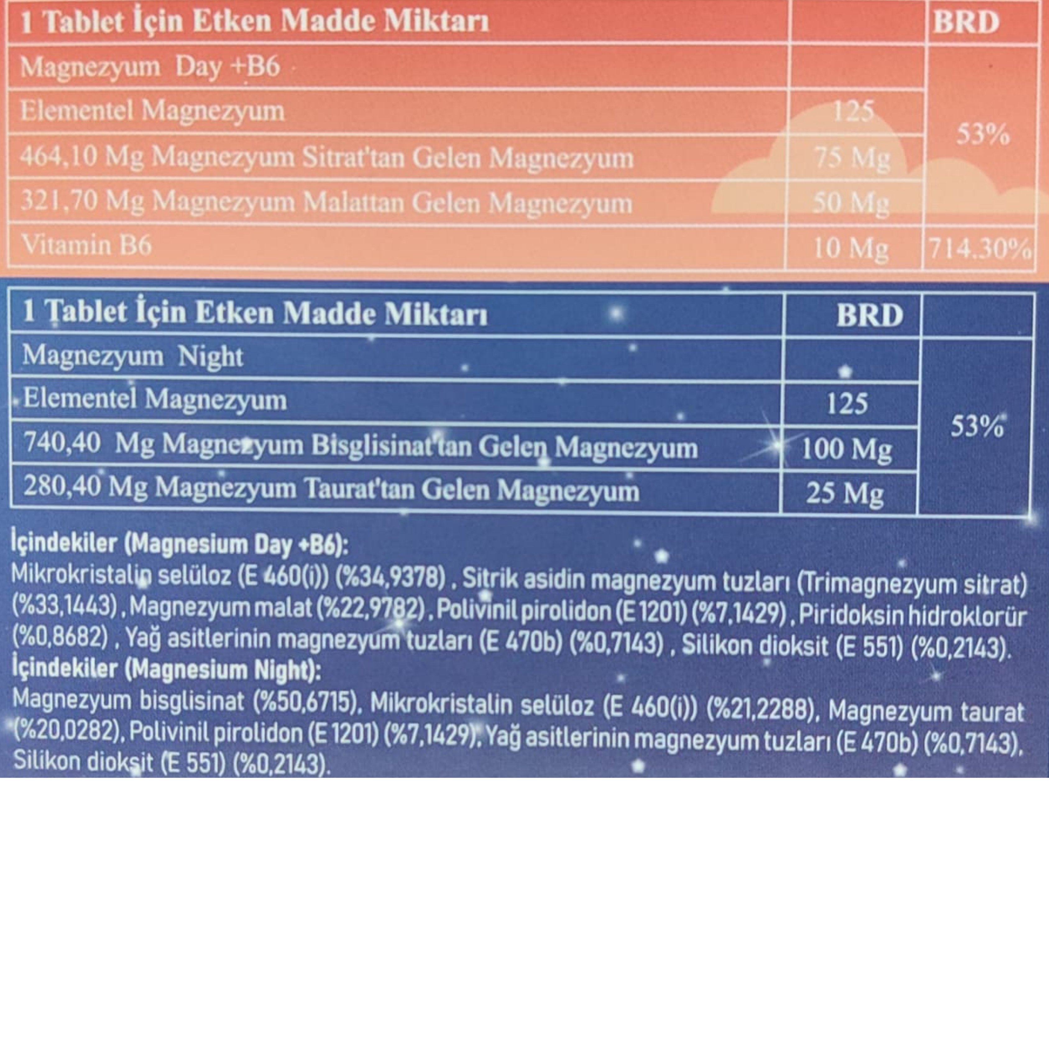 Germanse Gece - Gündüz Magnezyum 60 Tablet