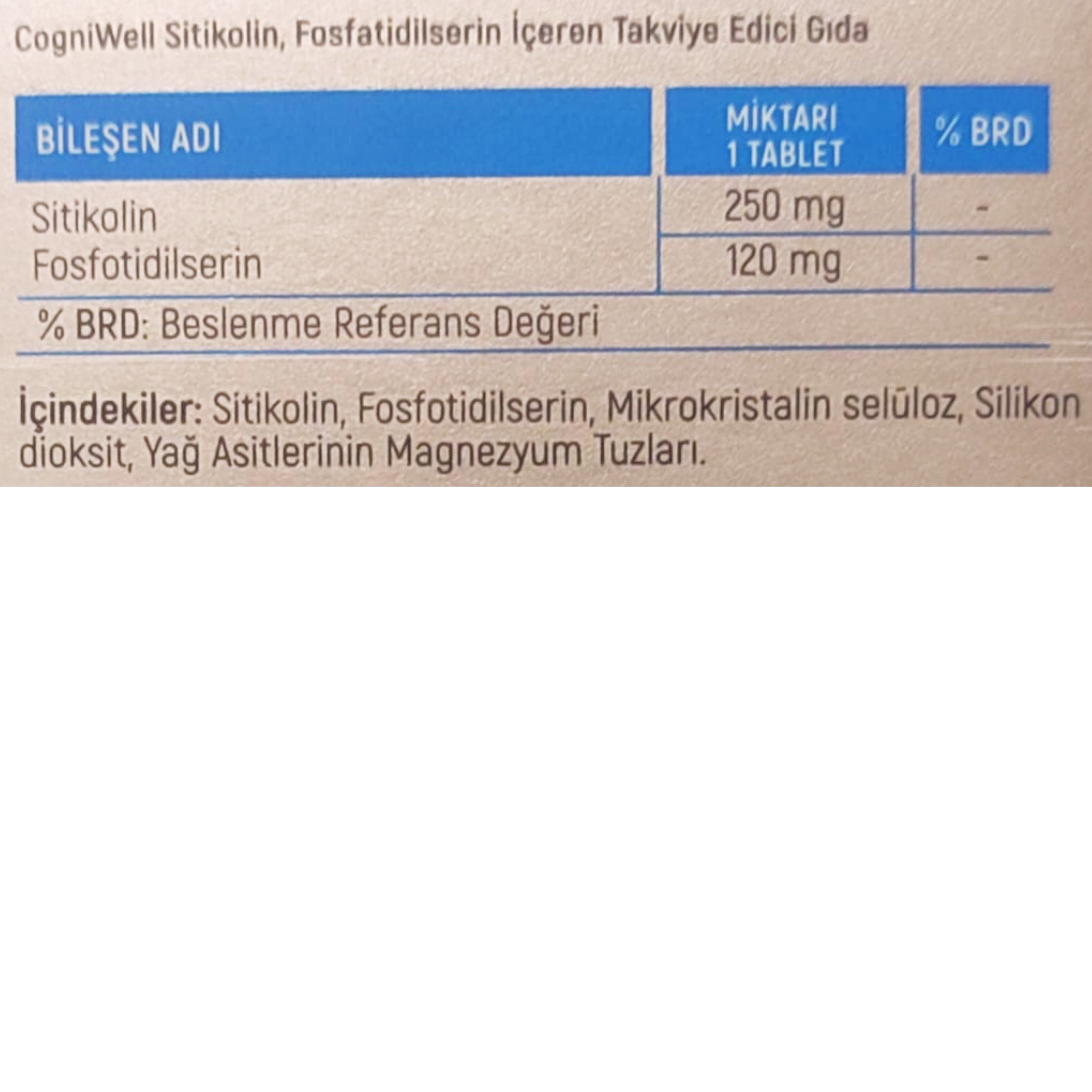 Goodday Cogniwell Sitikolin 30 Tablet