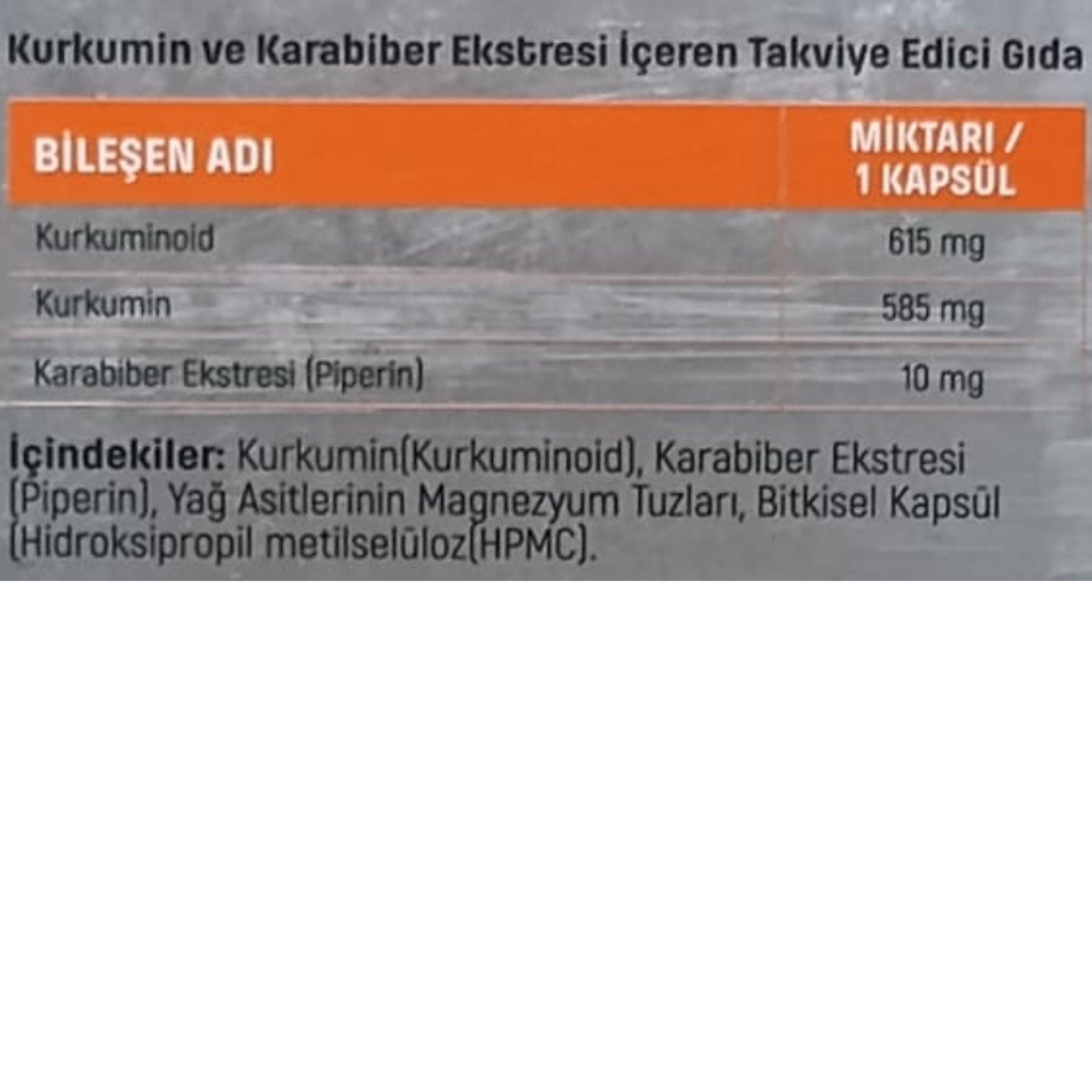 Goodday Curcumin Takviye Edici Gıda 30 Kapsül