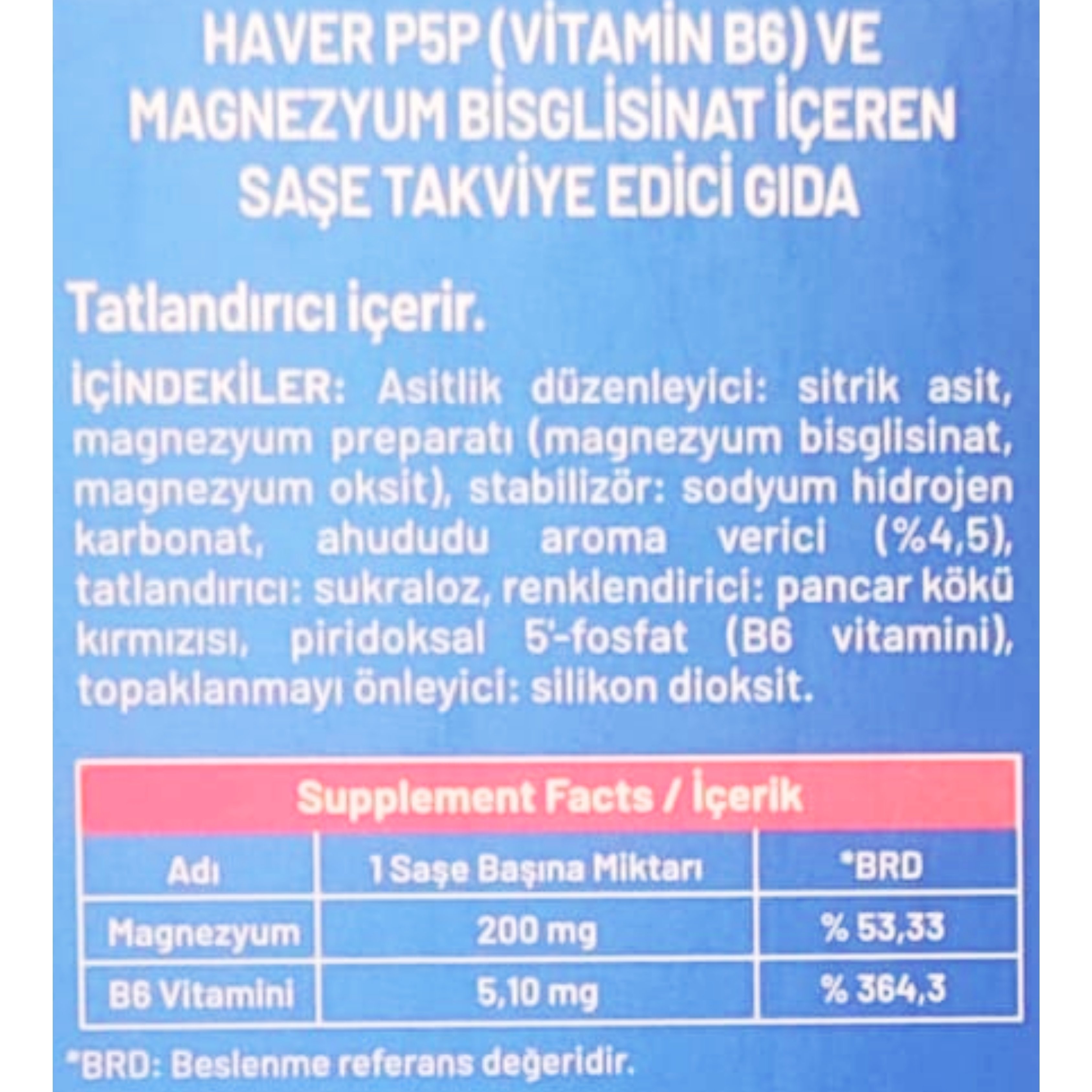 Haver Complex Magnezyum Night 30 Saşe