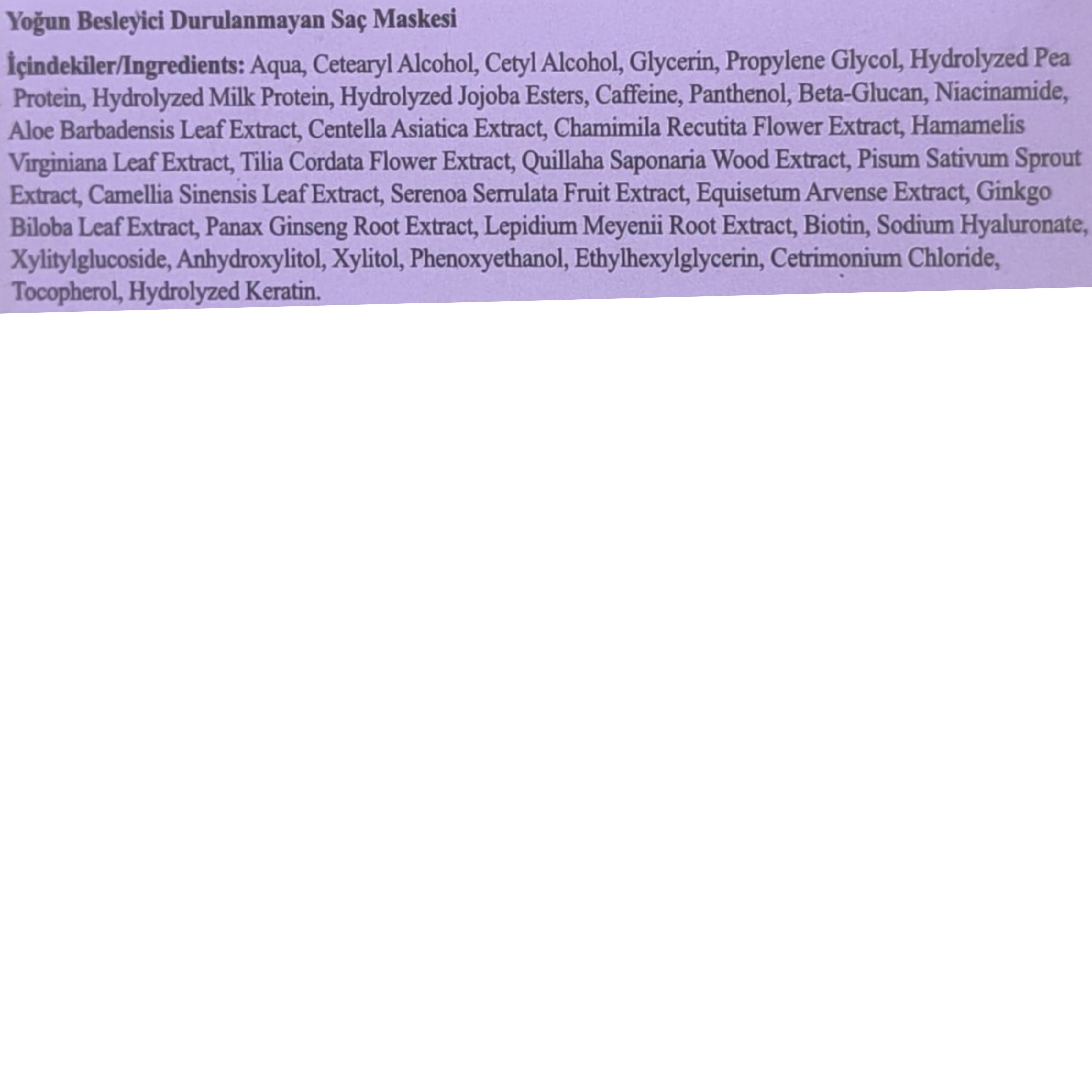 Hoito Besleyici Durulanmayan Saç Bakım Maskesi 100 ml