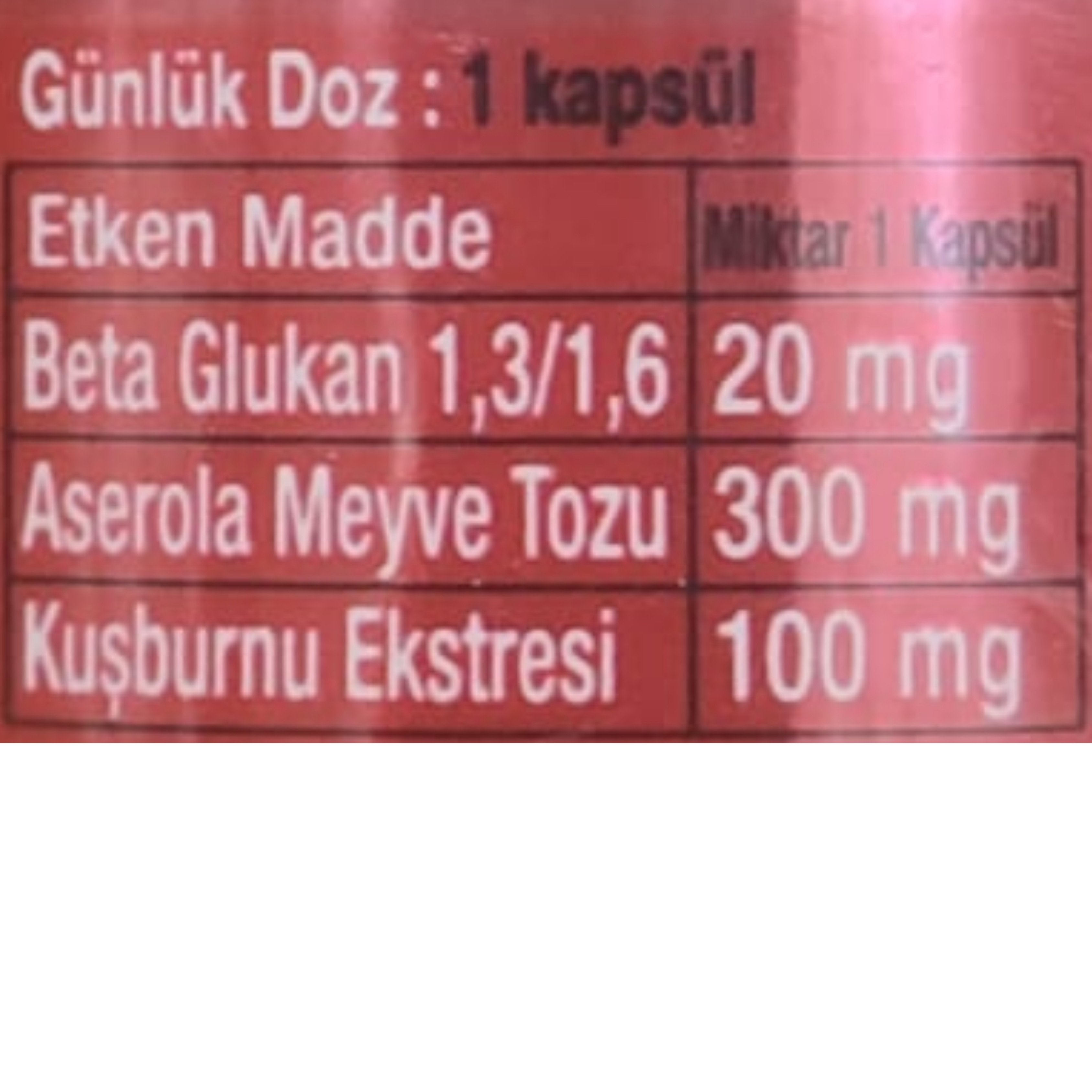 Imuneks Plus Takviye Edici Gıda 30 Kapsül