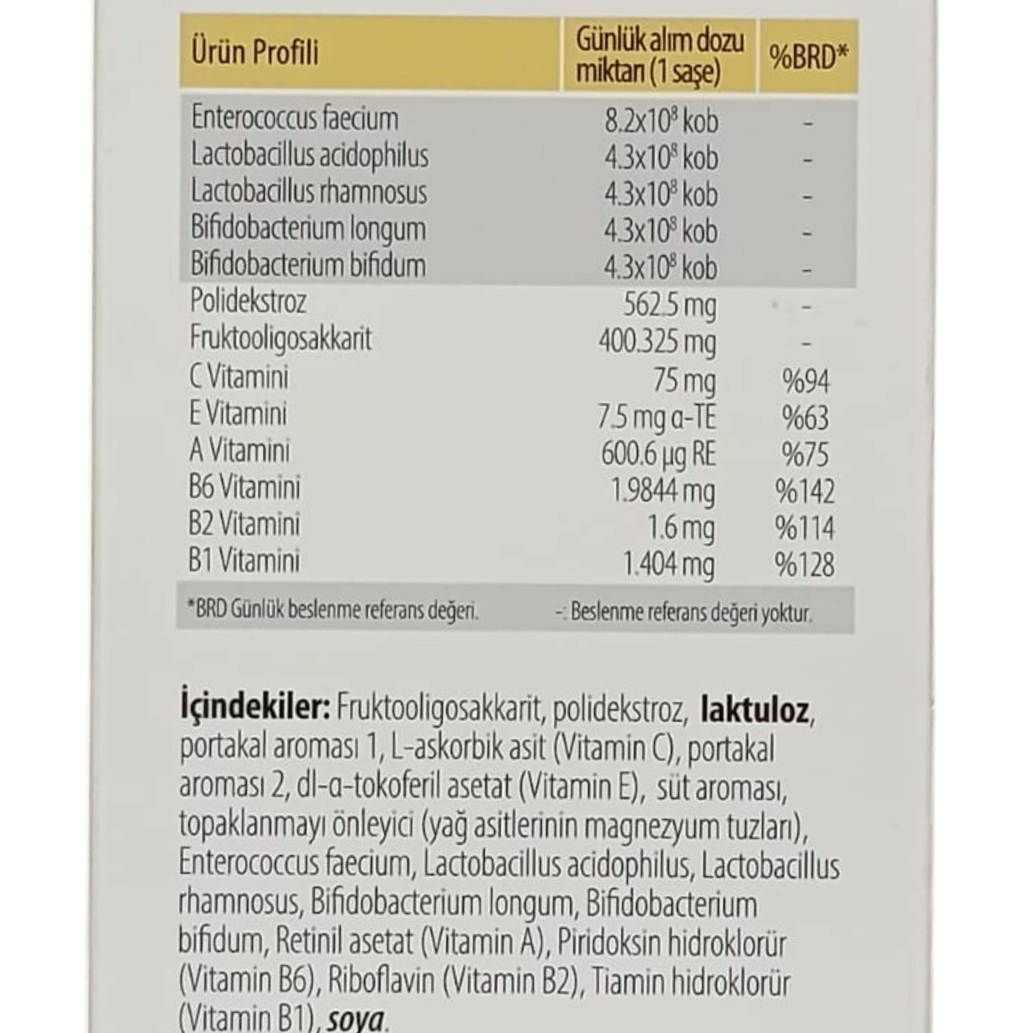 NBL Probiotic Gold 10 Saşe