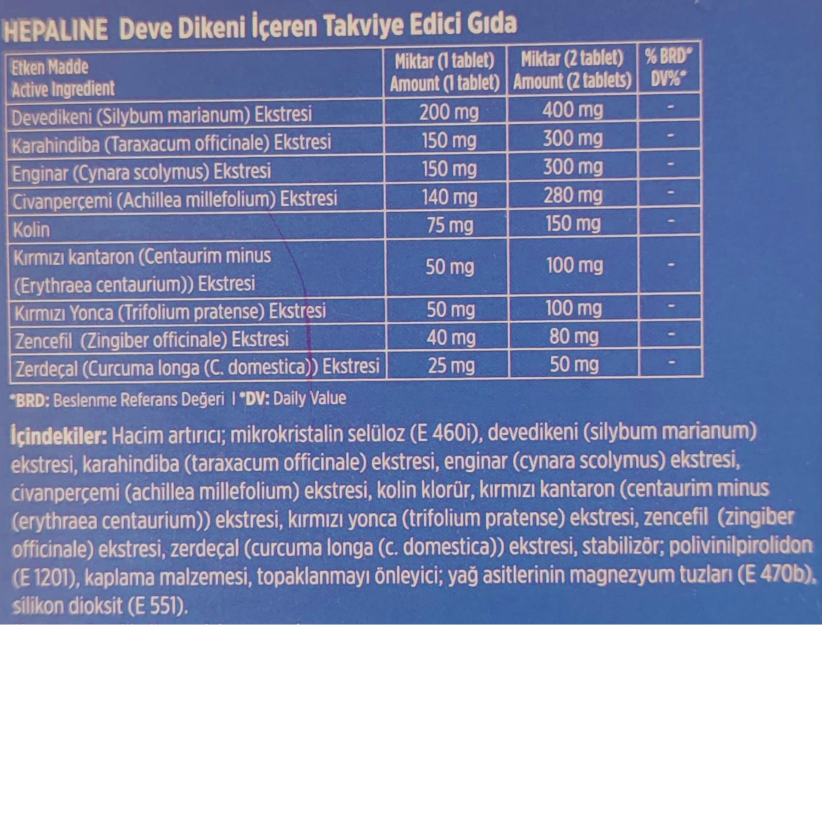 Natuwell Hepaline 30 tablet