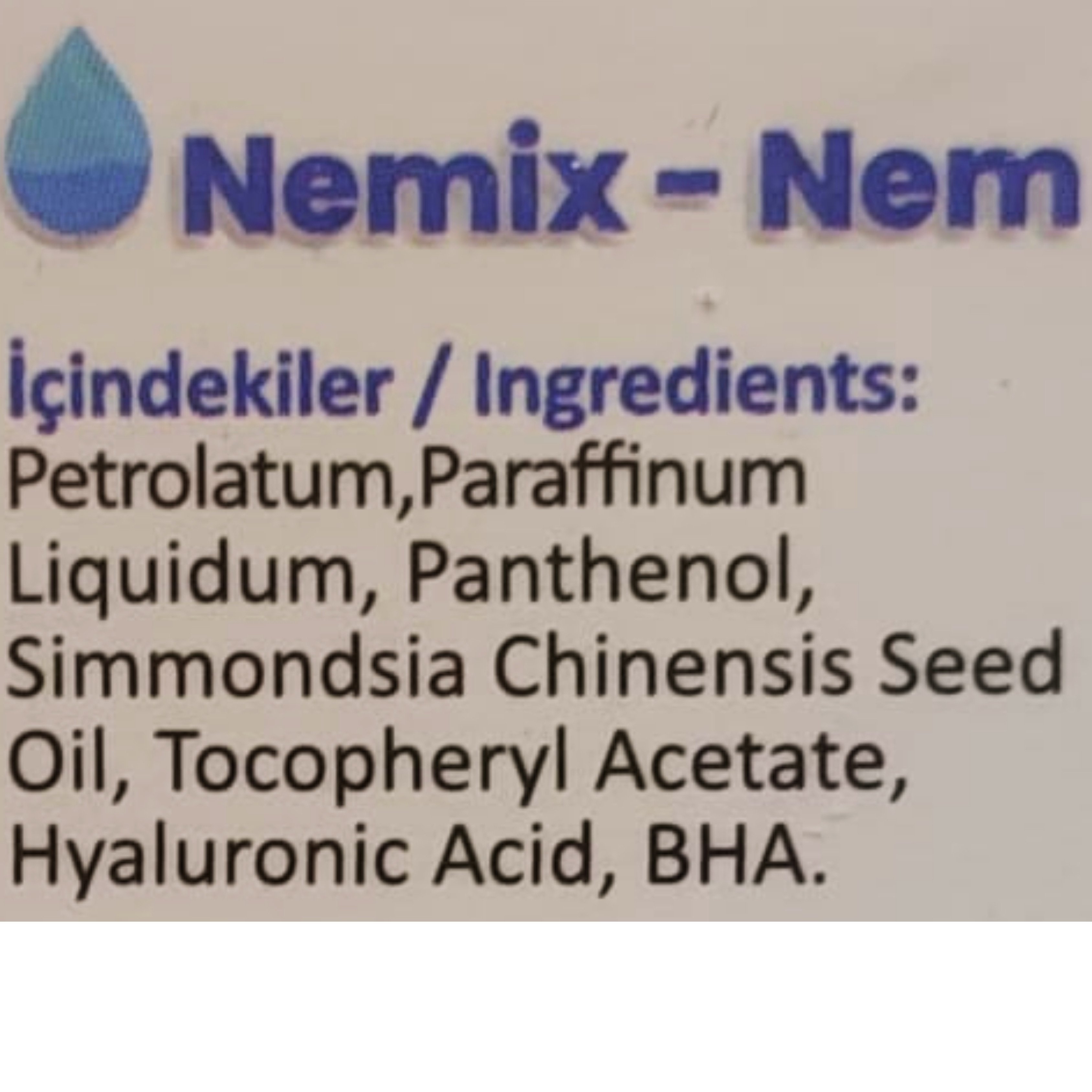 Nemix-Nem Burun Nemlendirici Krem 10 gr