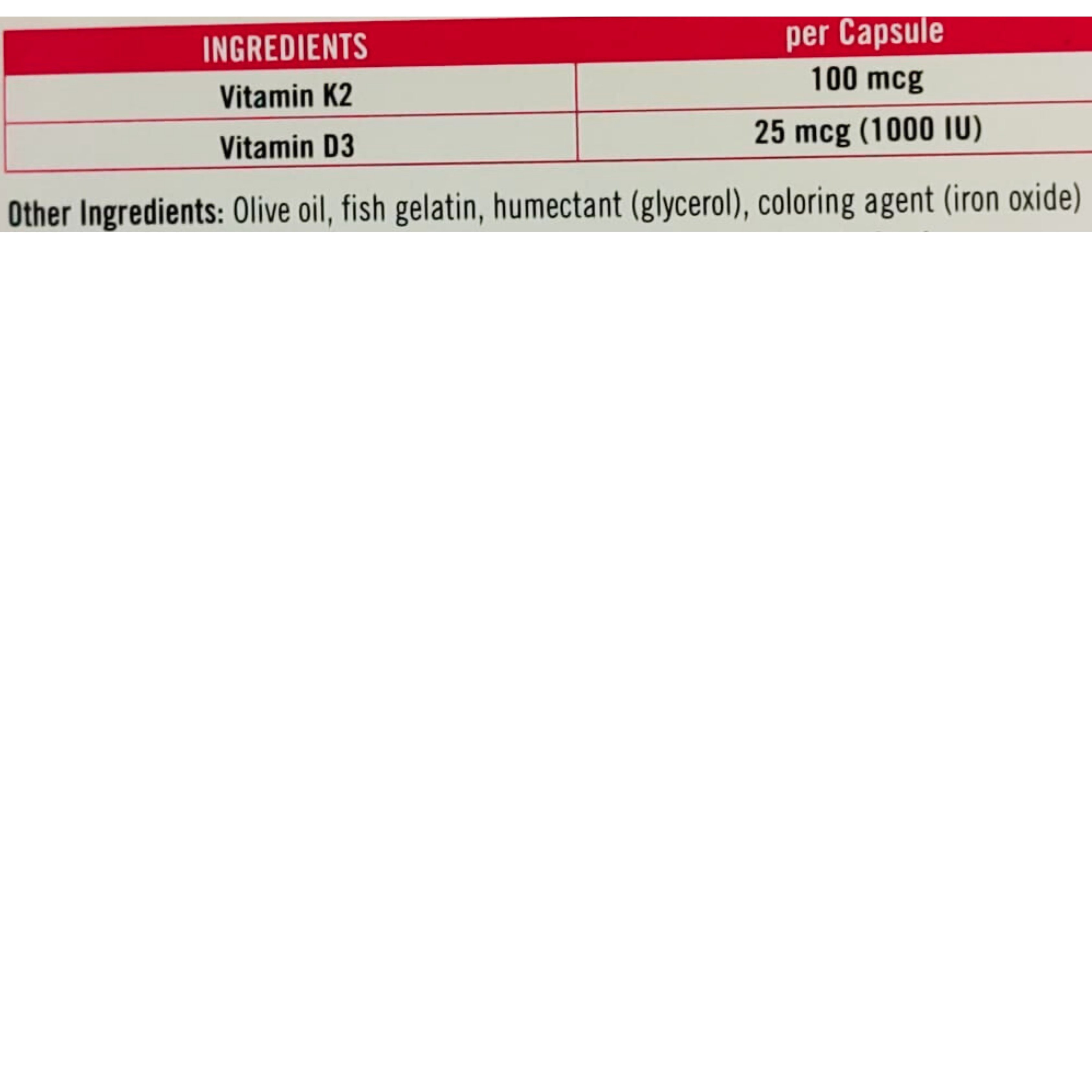 New Life Mena K2+D3 Takviye Edici Gıda 30 Kapsül