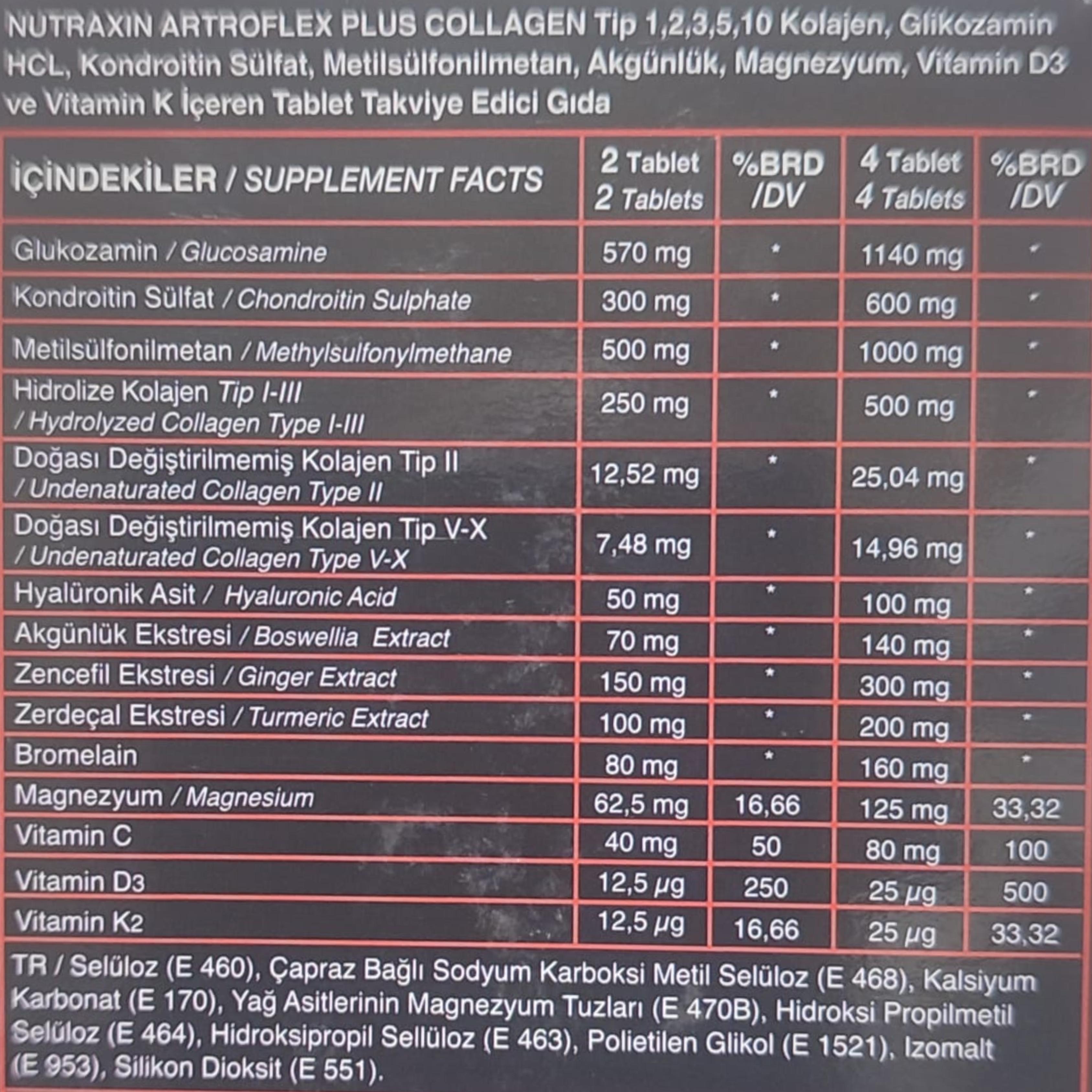 Nutraxin Artroflex Plus Collagen 90 Tablet