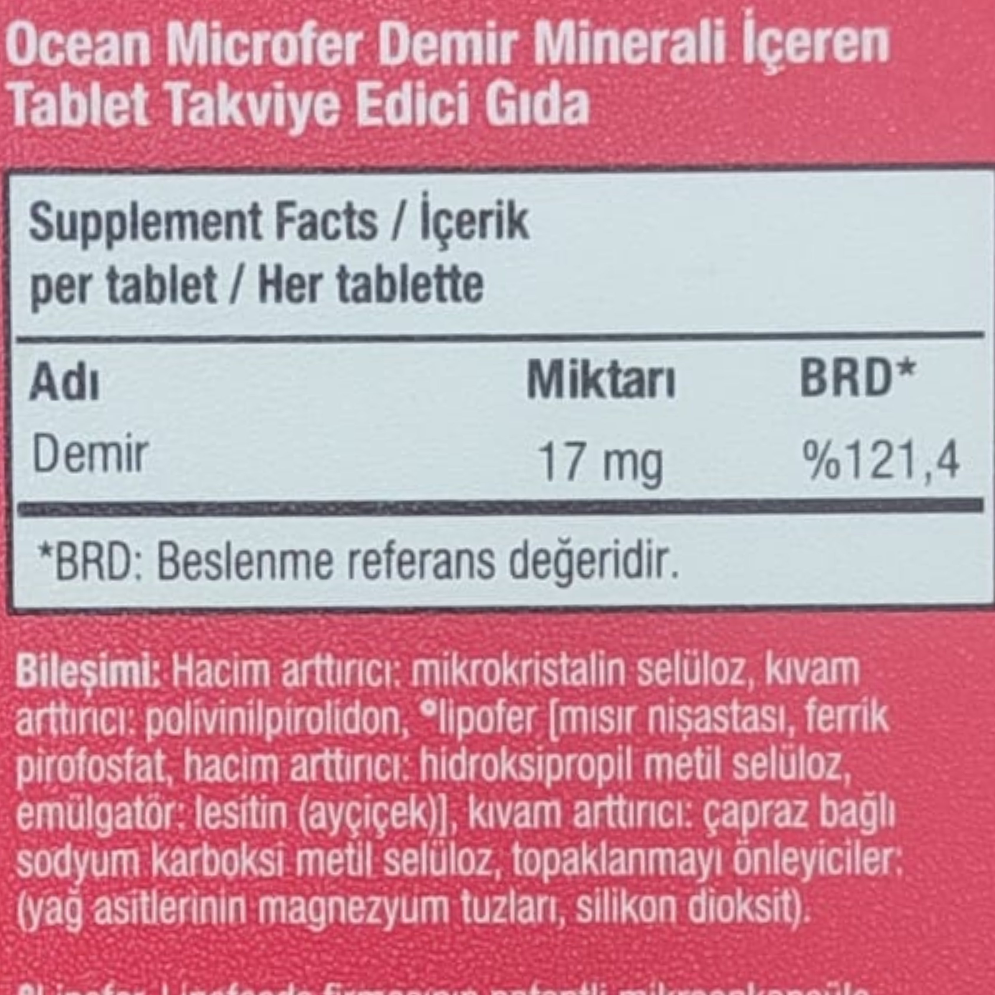 Ocean Microfer 30 Tablet