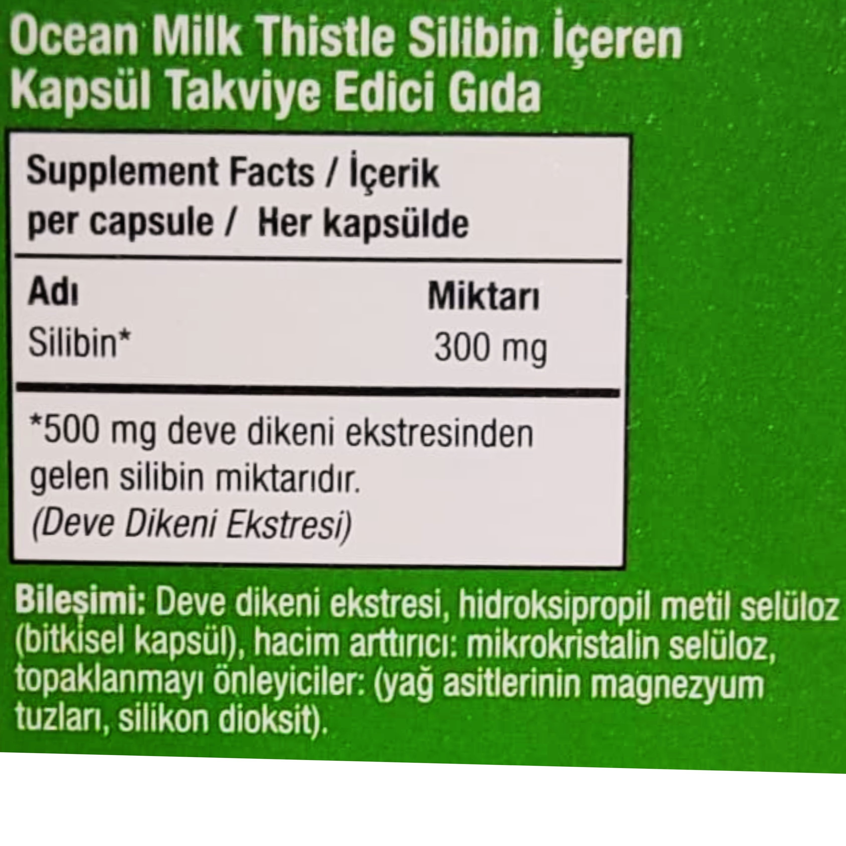 Ocean Milk Thistle 30 Kapsül