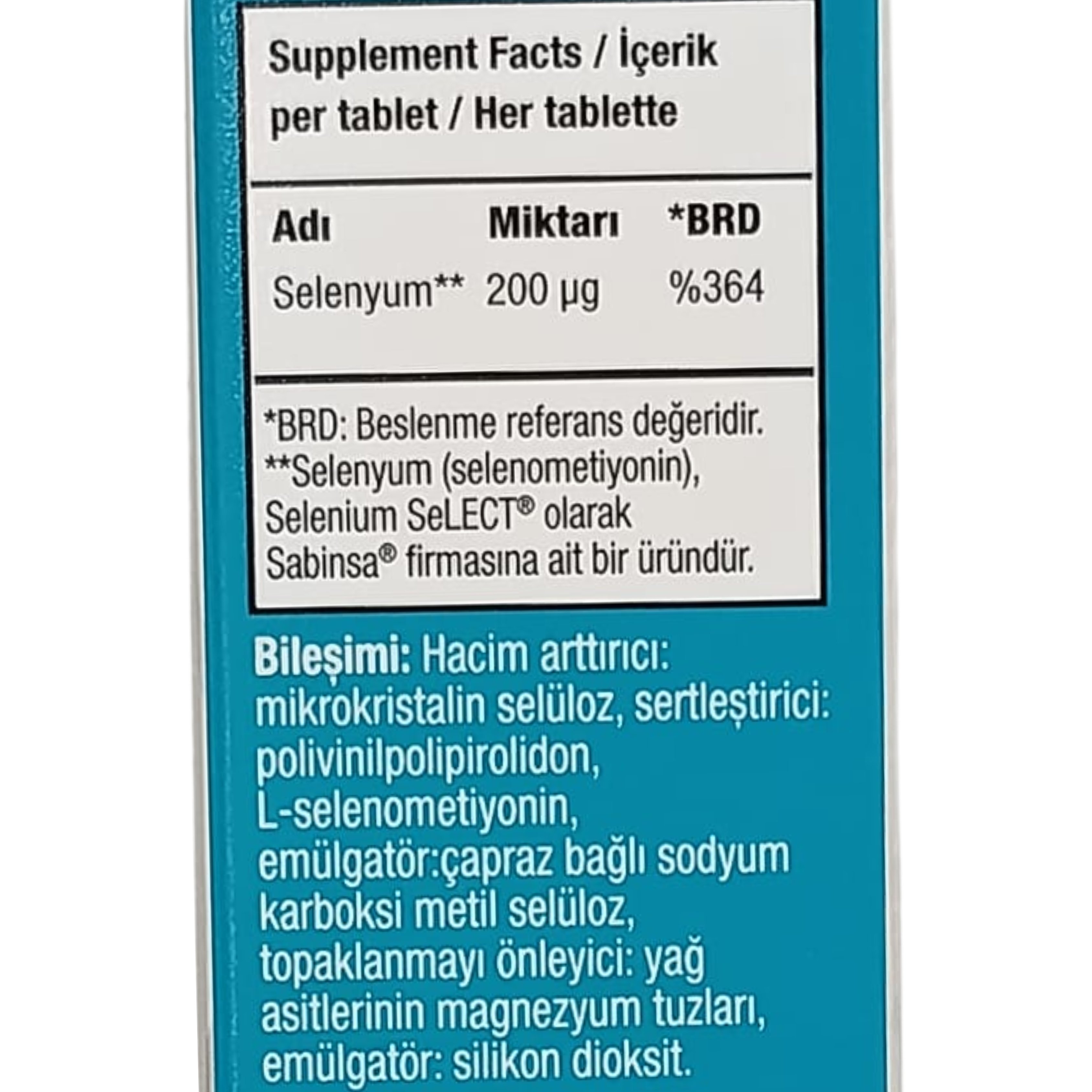 Orzax Ocean Selenyum Takviye Edici Gıda 60 Tablet