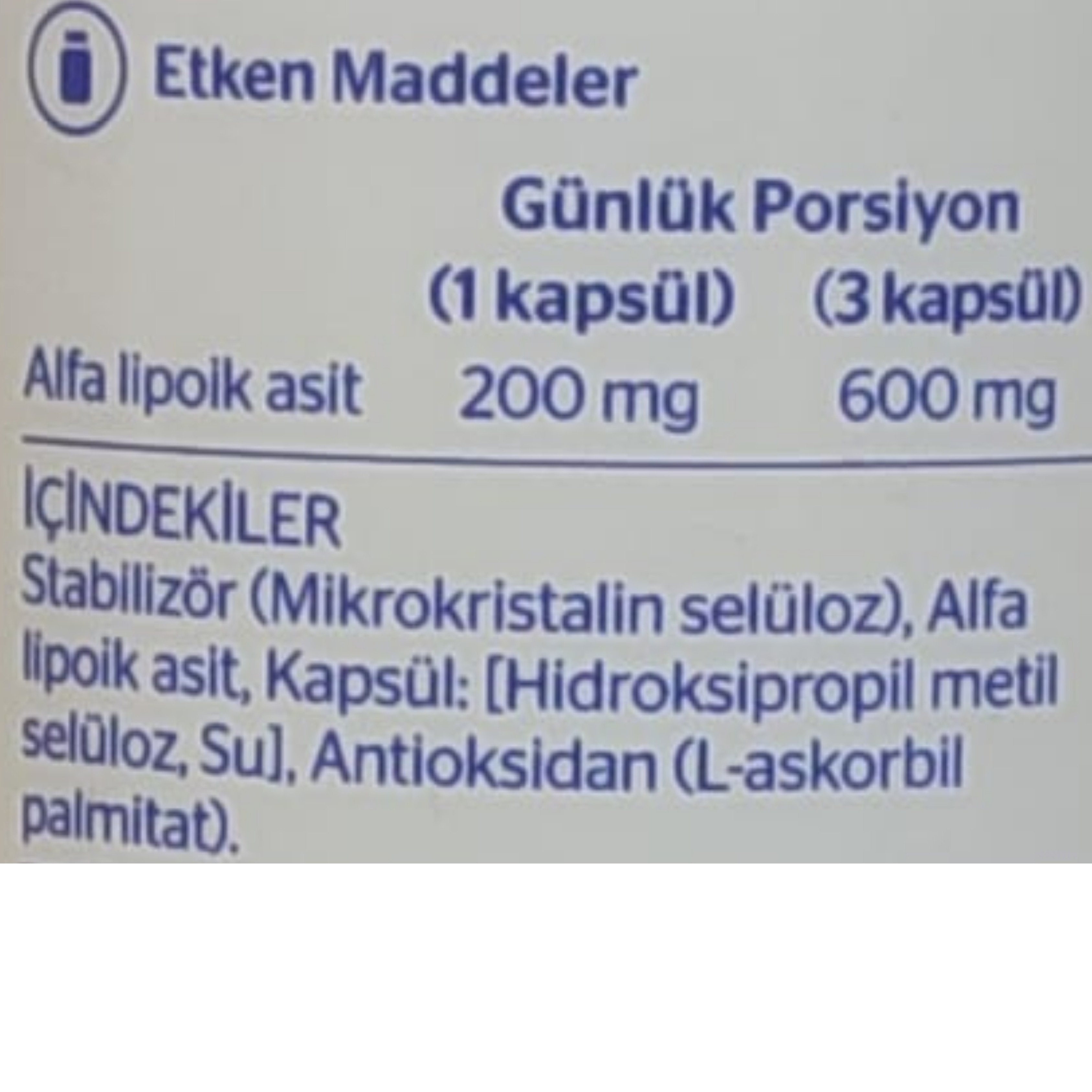 Pure Encapsulations Alpha Lipoic Acid 200 mg 60 Kapsül