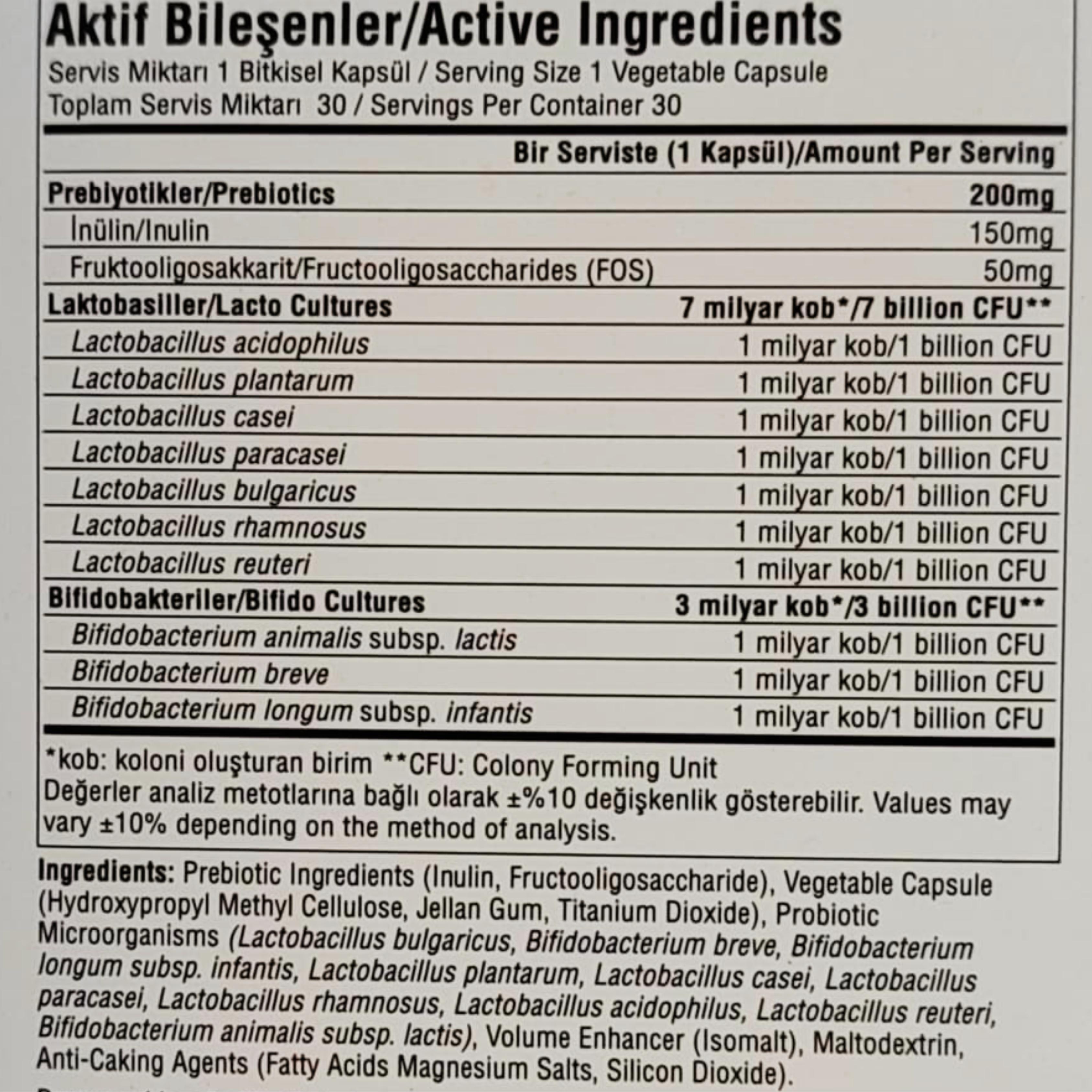 Suda Probiotic Fem Biotic 30 Kapsül