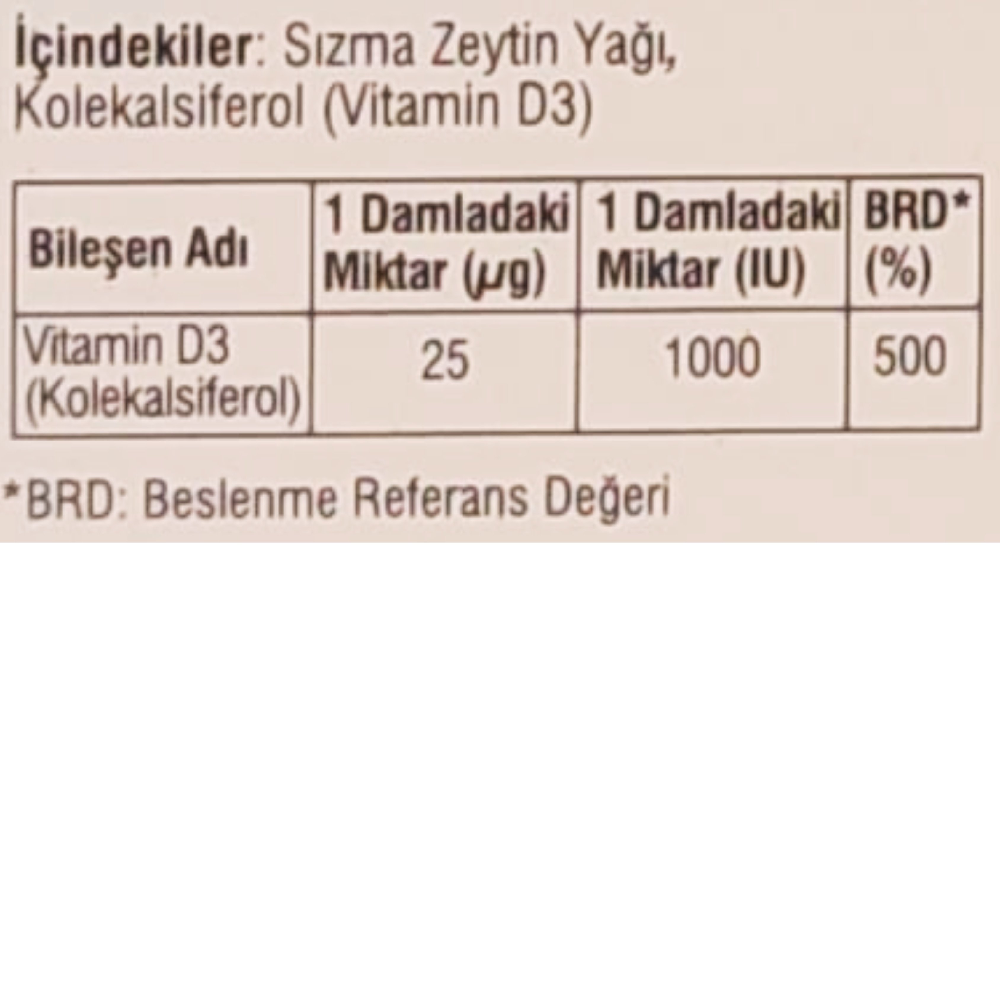 Sunde Vita 1000lik D vitamini 30 ml - 600 Damla