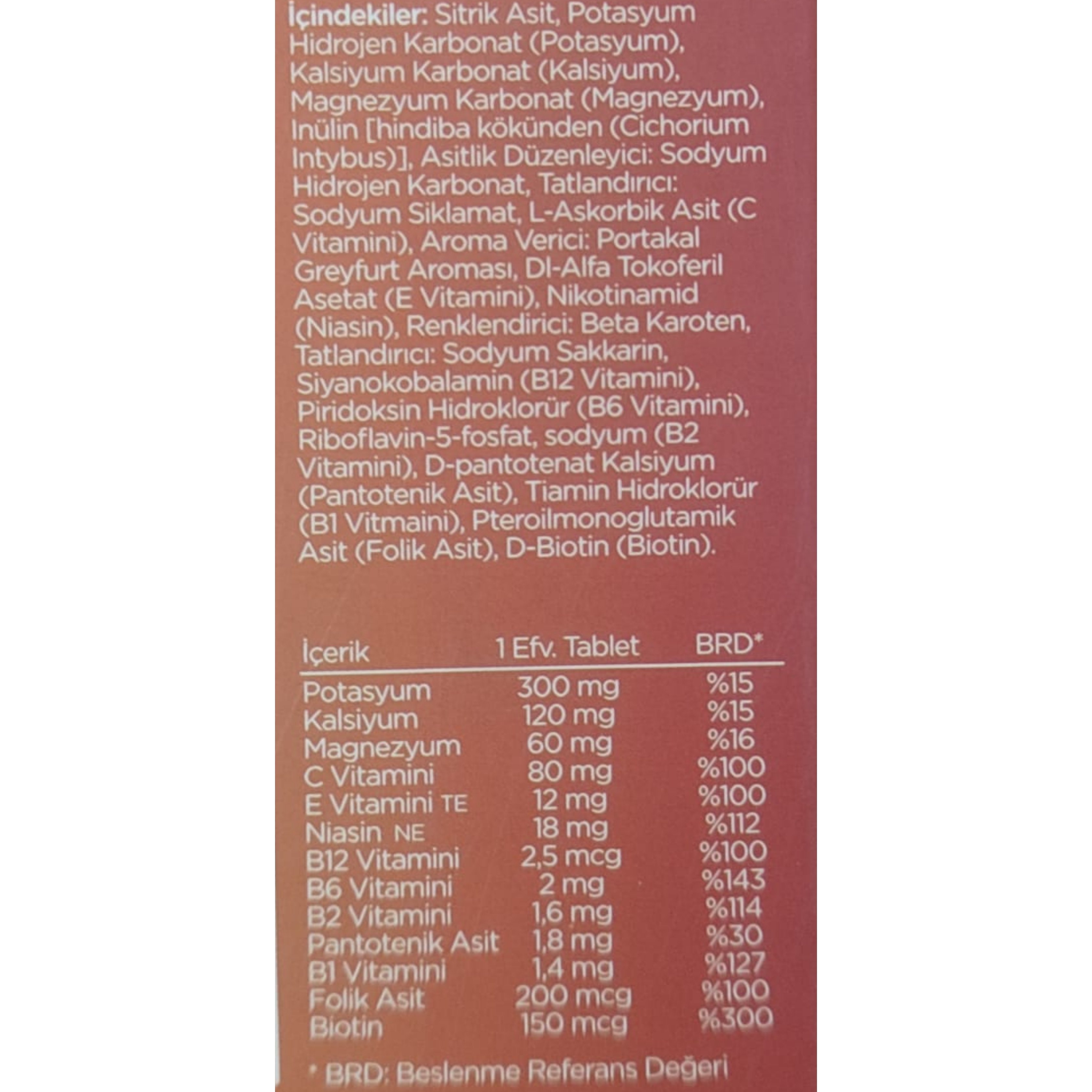 Sunlife Multivitamin Mineral 20 Efervesan Tablet